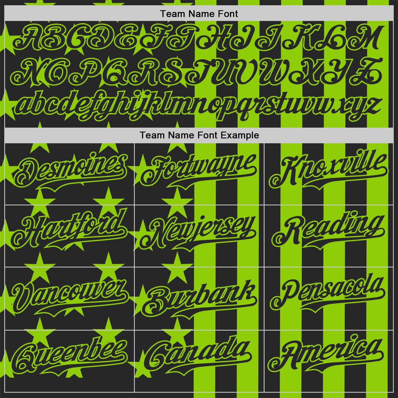 Custom Black-Neon Green USA Flag Patriotic Split Stars and Stripes Authentic Baseball Jersey view 4