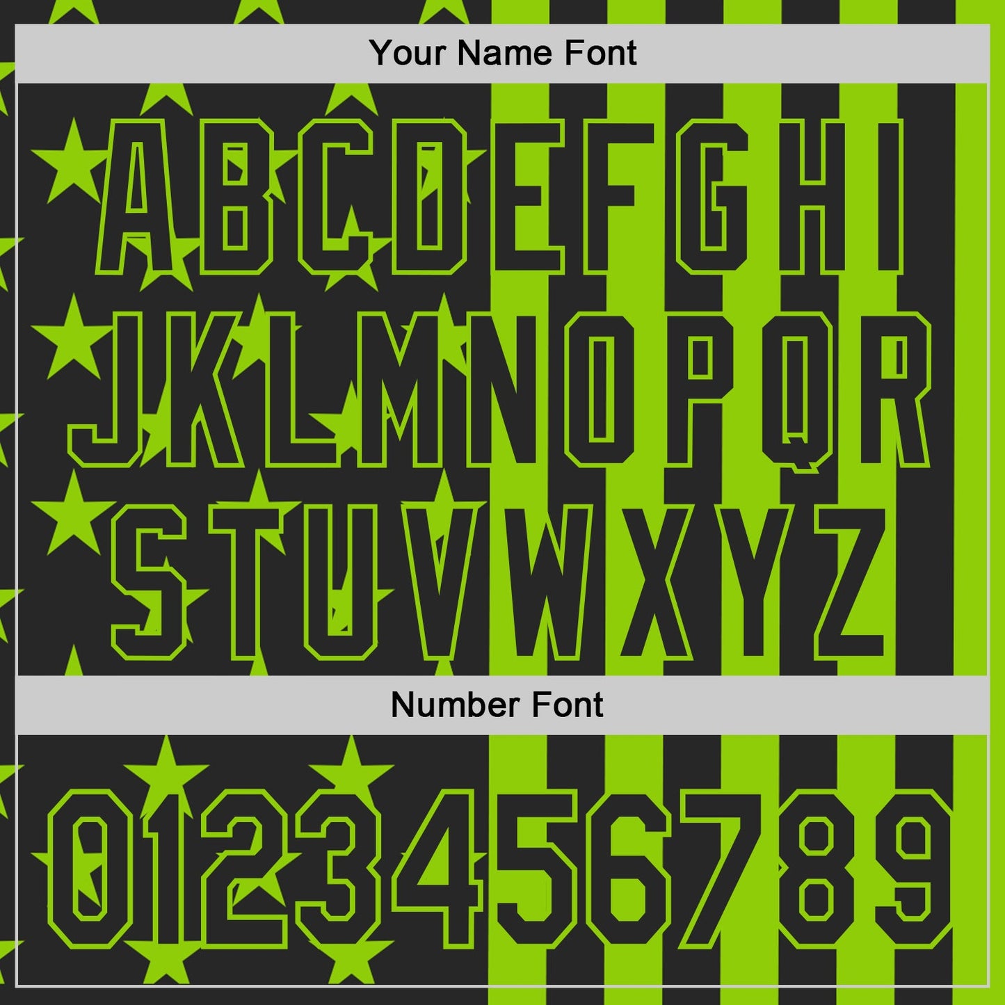 Custom Black-Neon Green USA Flag Patriotic Split Stars and Stripes Authentic Baseball Jersey view 5