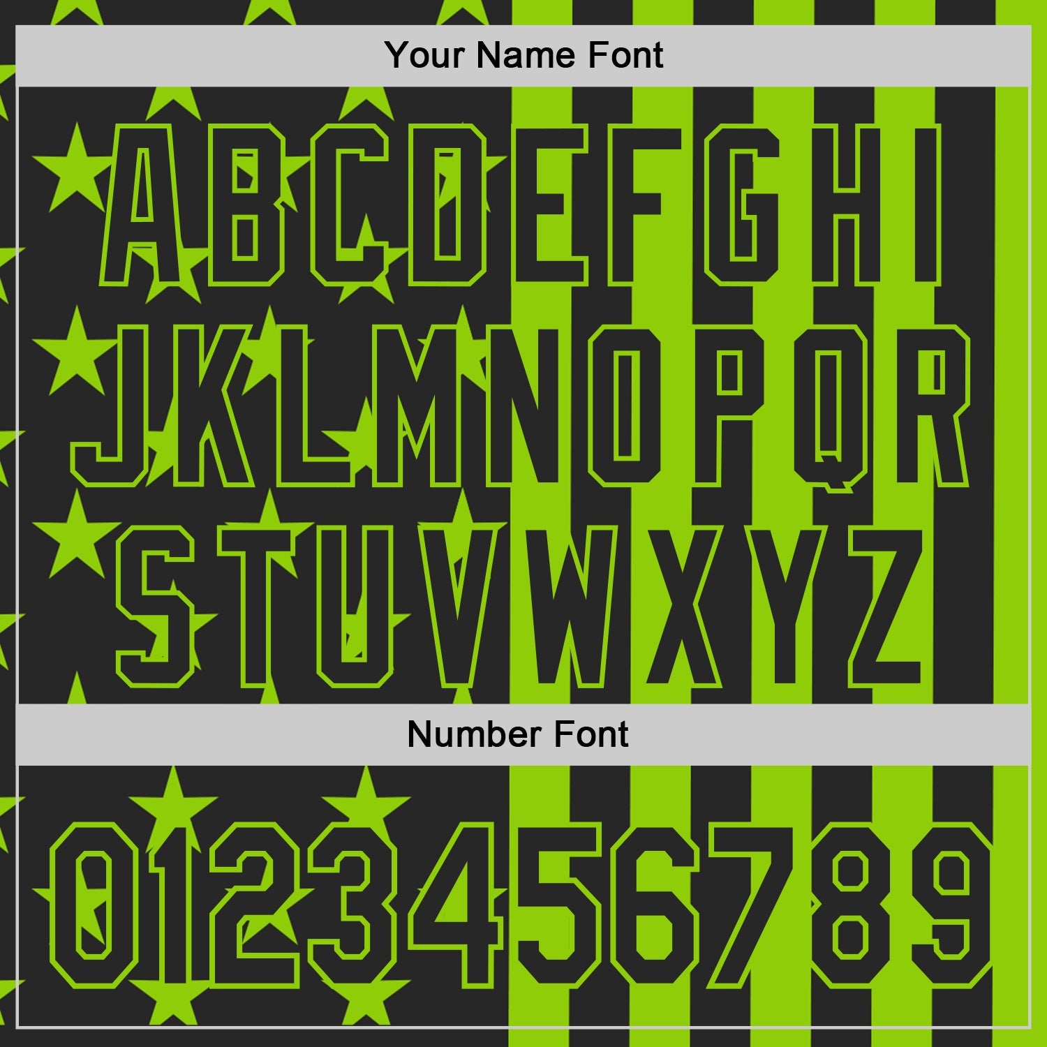 Custom Black-Neon Green USA Flag Patriotic Split Stars and Stripes Authentic Baseball Jersey view 5