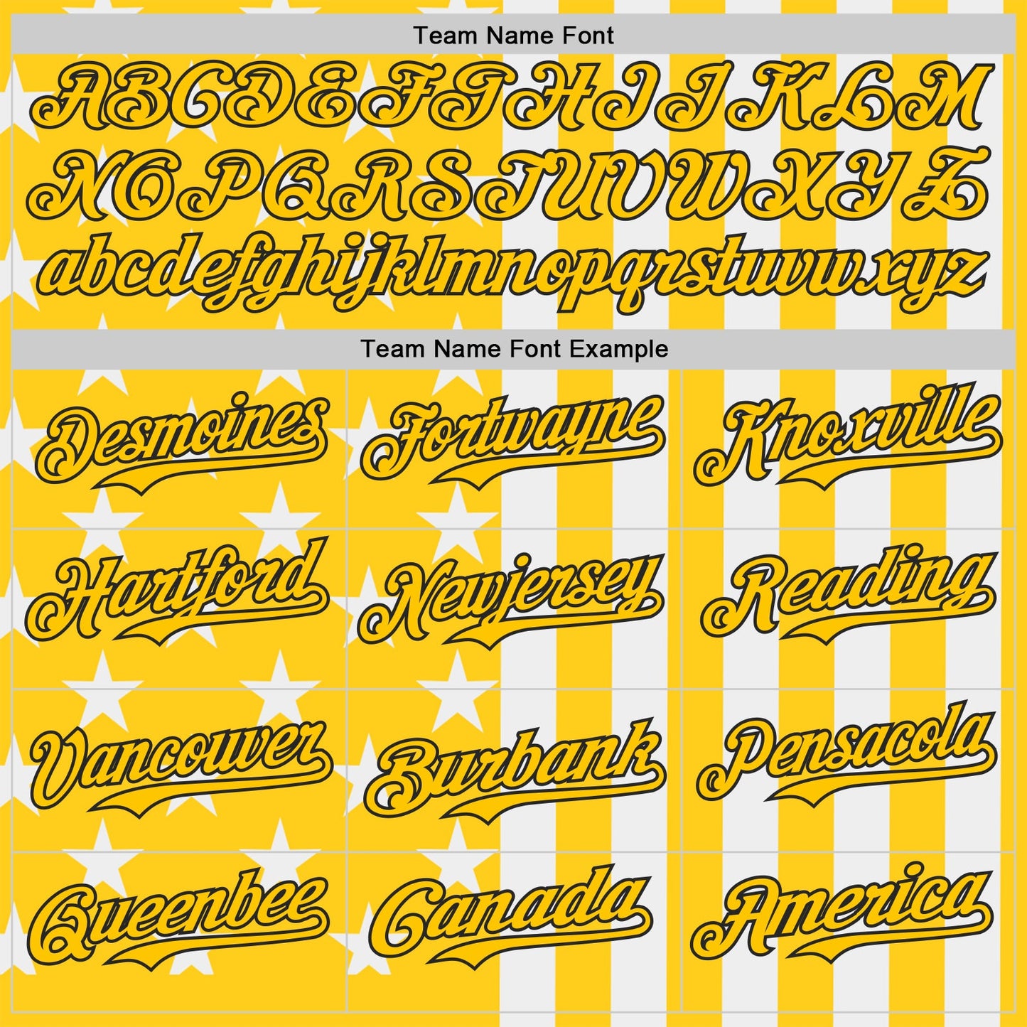 Custom Yellow White-Black USA Flag Patriotic Split Stars and Stripes Authentic Baseball Jersey view 4