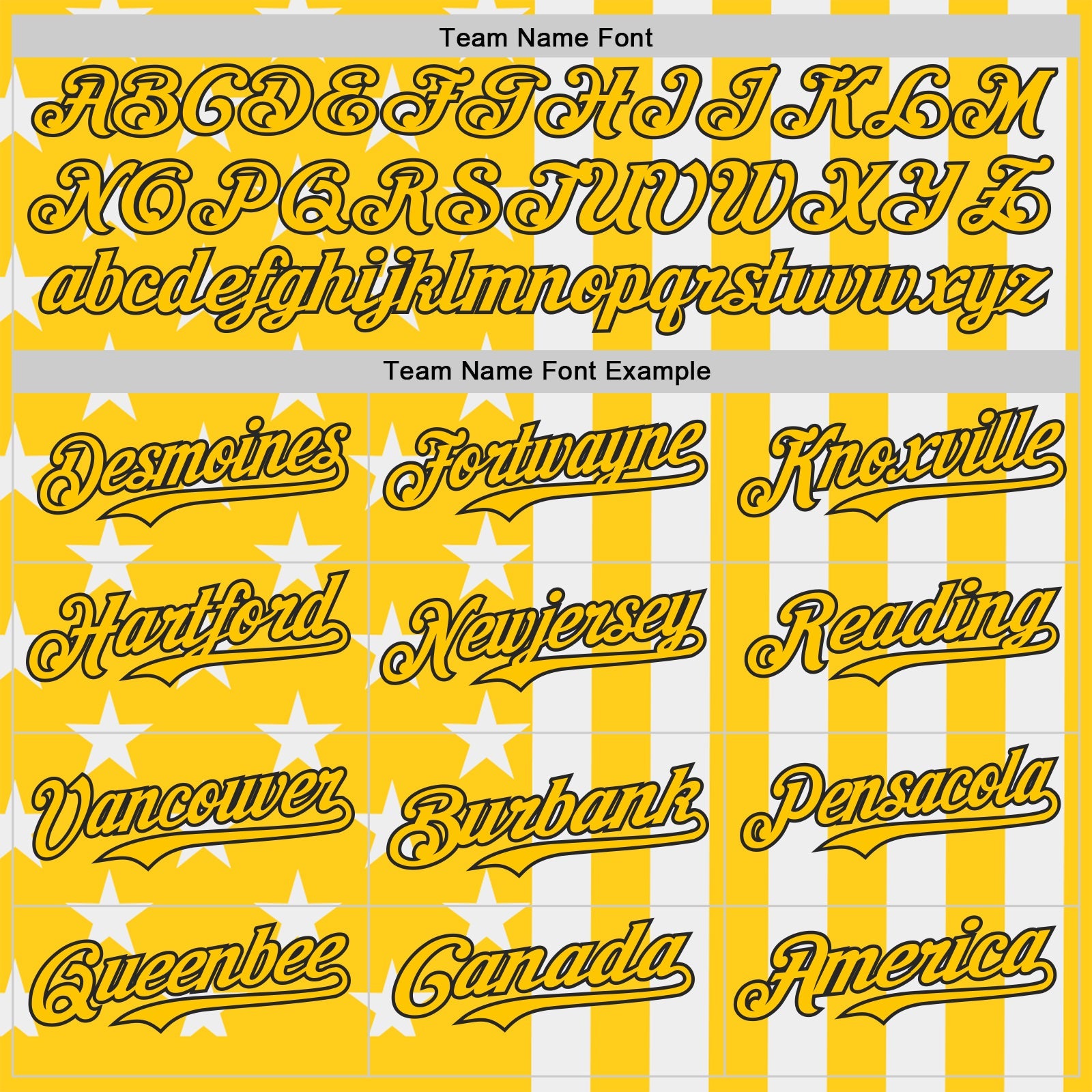 Custom Yellow White-Black USA Flag Patriotic Split Stars and Stripes Authentic Baseball Jersey view 4
