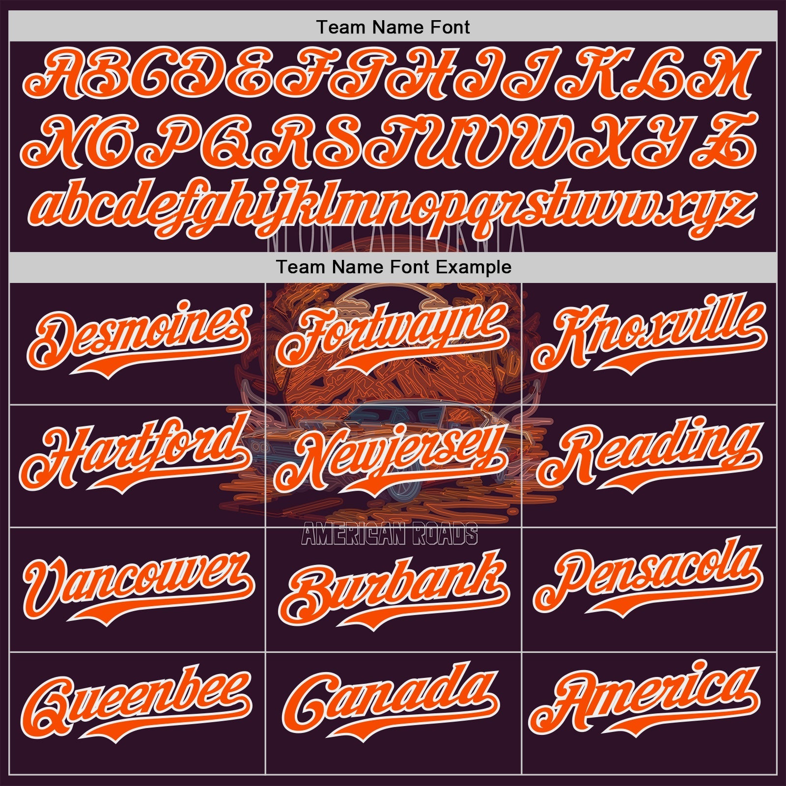 Custom Purple Orange-White Americana Road Trip Authentic Baseball Jersey view 4