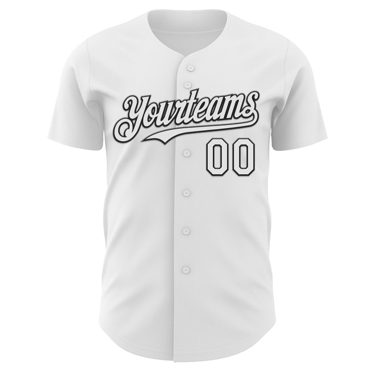 Custom White-Black Route 66 Americana Road Trip Authentic Baseball Jersey view 2