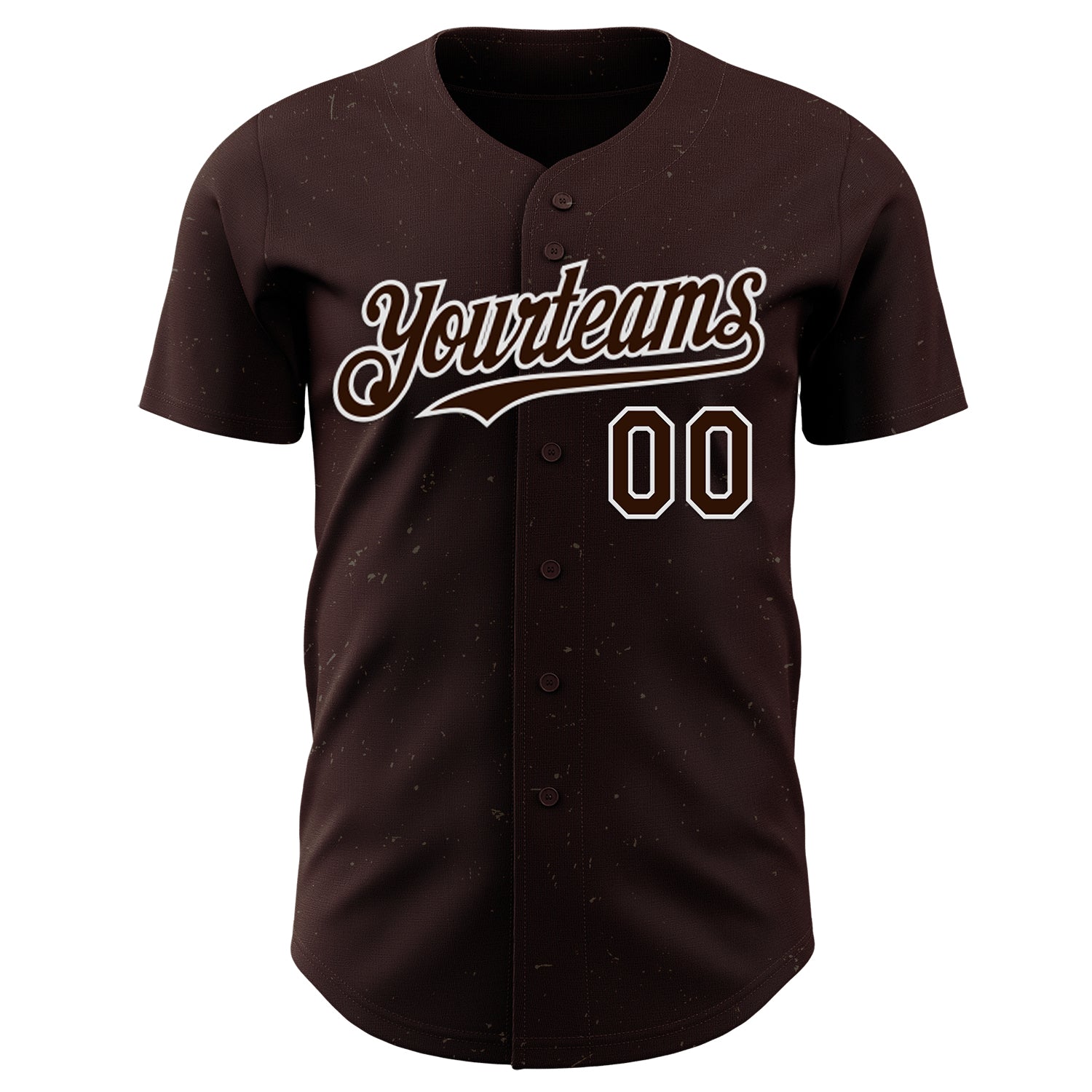 Custom Brown-White West Coast Americana Road Trip Authentic Baseball Jersey view 2