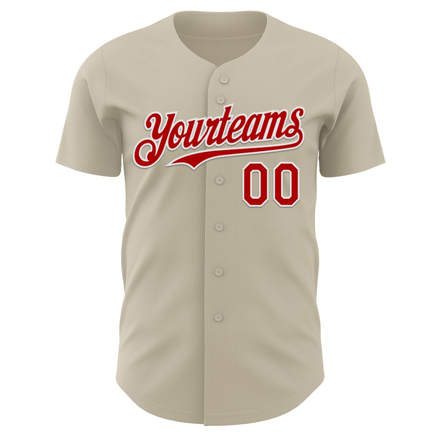 Custom Gray Red-White Route 66 Americana Road Trip Authentic Baseball Jersey view 2