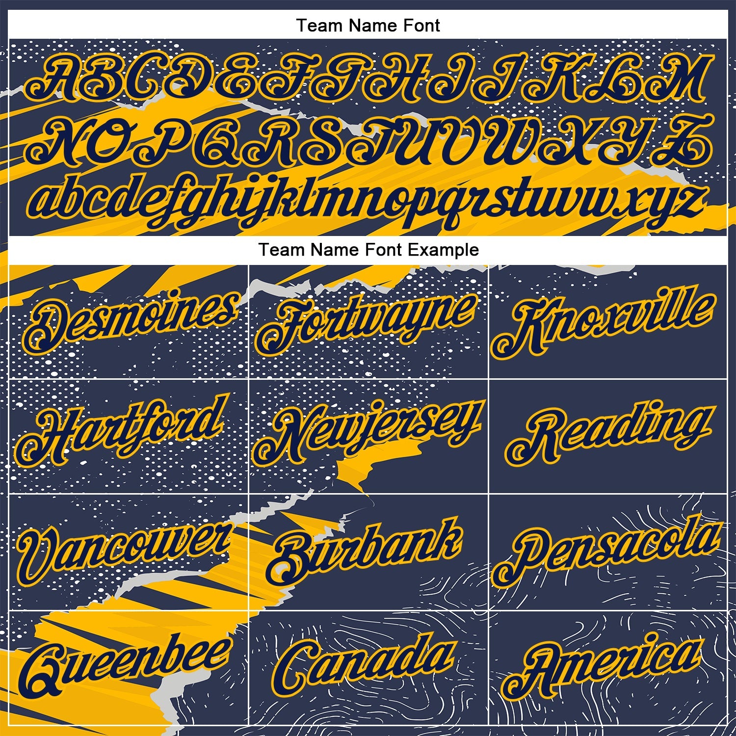 Custom Stitched Navy Gold 3D Pattern Design Torn Paper Style Sports Pullover Sweatshirt Hoodie view 3