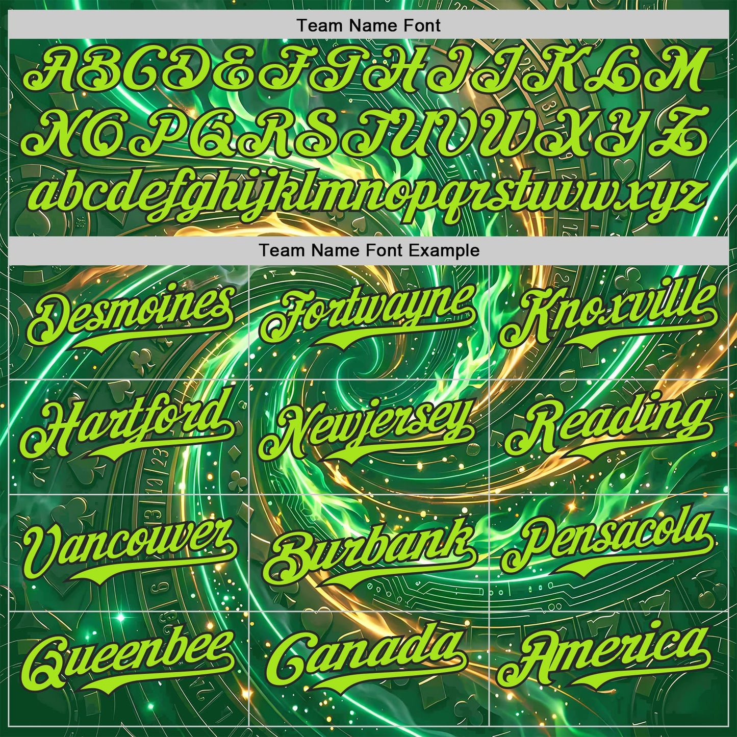 Custom Green Neon Green-Black Las Vegas Poker Club Authentic Baseball Jersey view 4