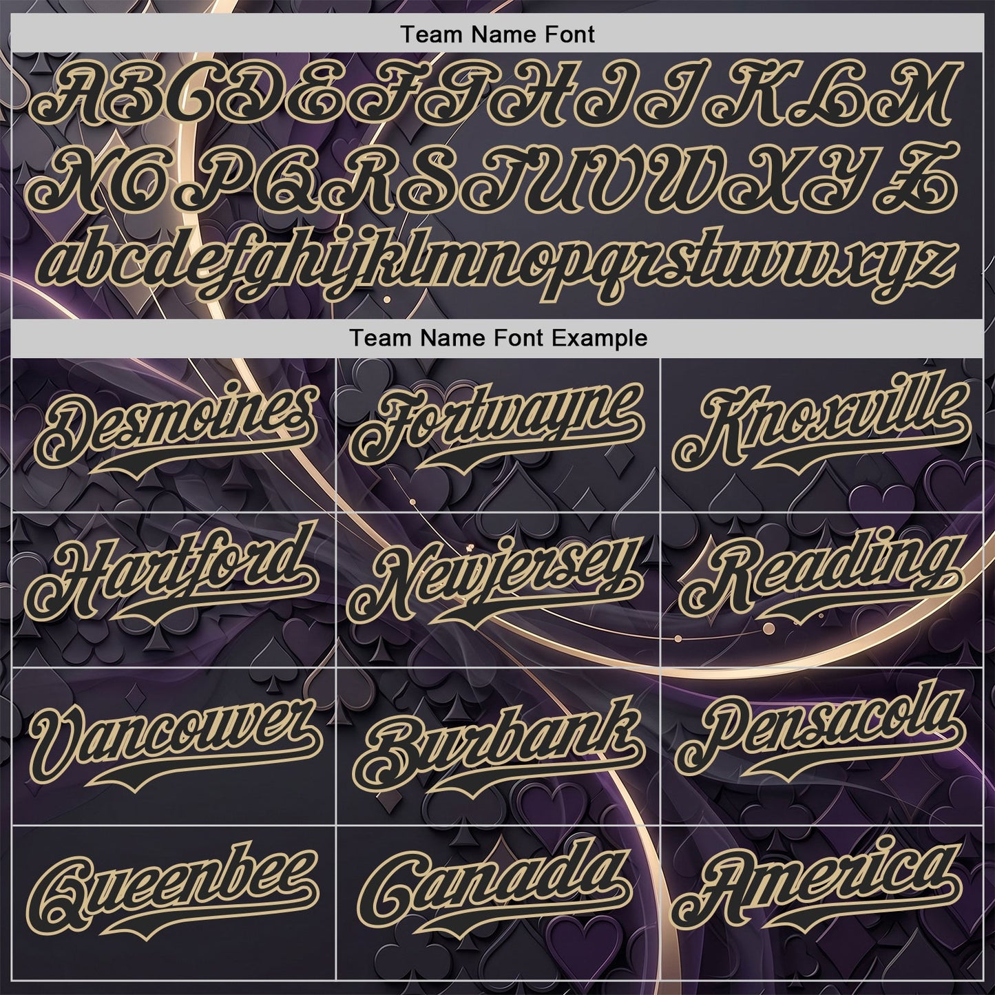 Custom Purple Black-Vegas Gold Las Vegas Poker Club Authentic Baseball Jersey view 4