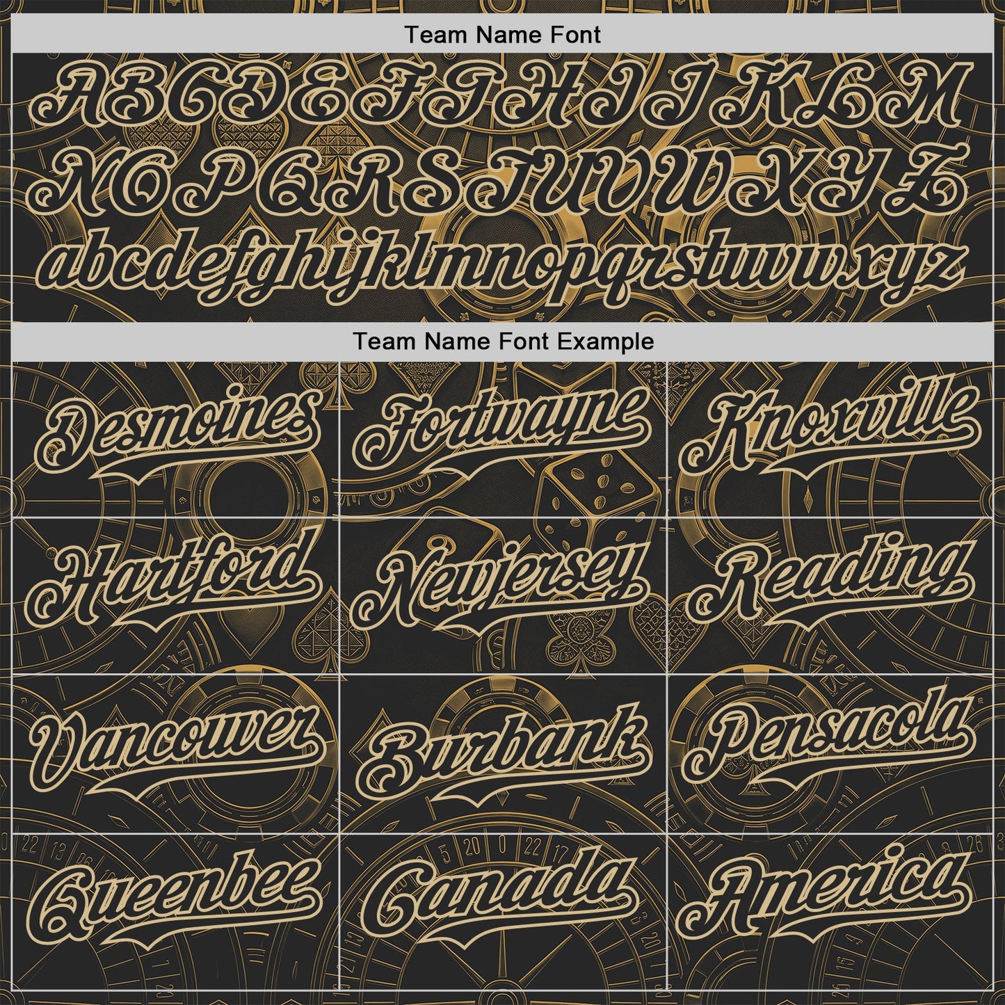 Custom Black-Vegas Gold Las Vegas Poker Club Authentic Baseball Jersey view 4