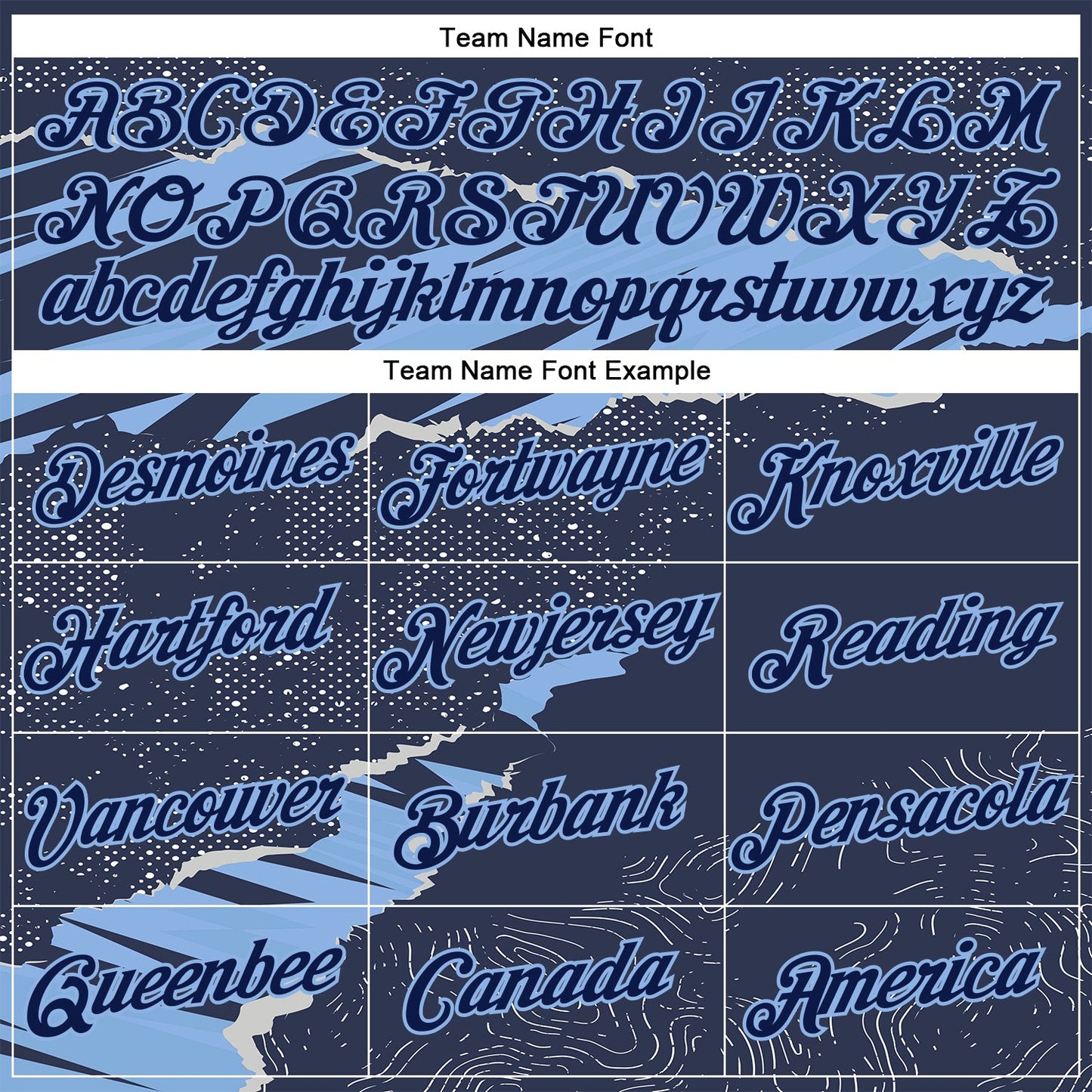 Custom Stitched Navy Light Blue 3D Pattern Design Torn Paper Style Sports Pullover Sweatshirt Hoodie view 3