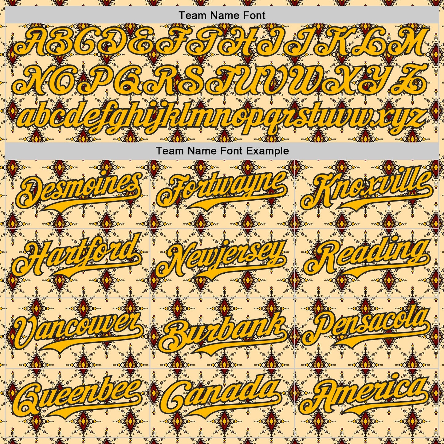 Custom Yellow Gold-Black Geometric Ethnic Authentic Baseball Jersey view 4