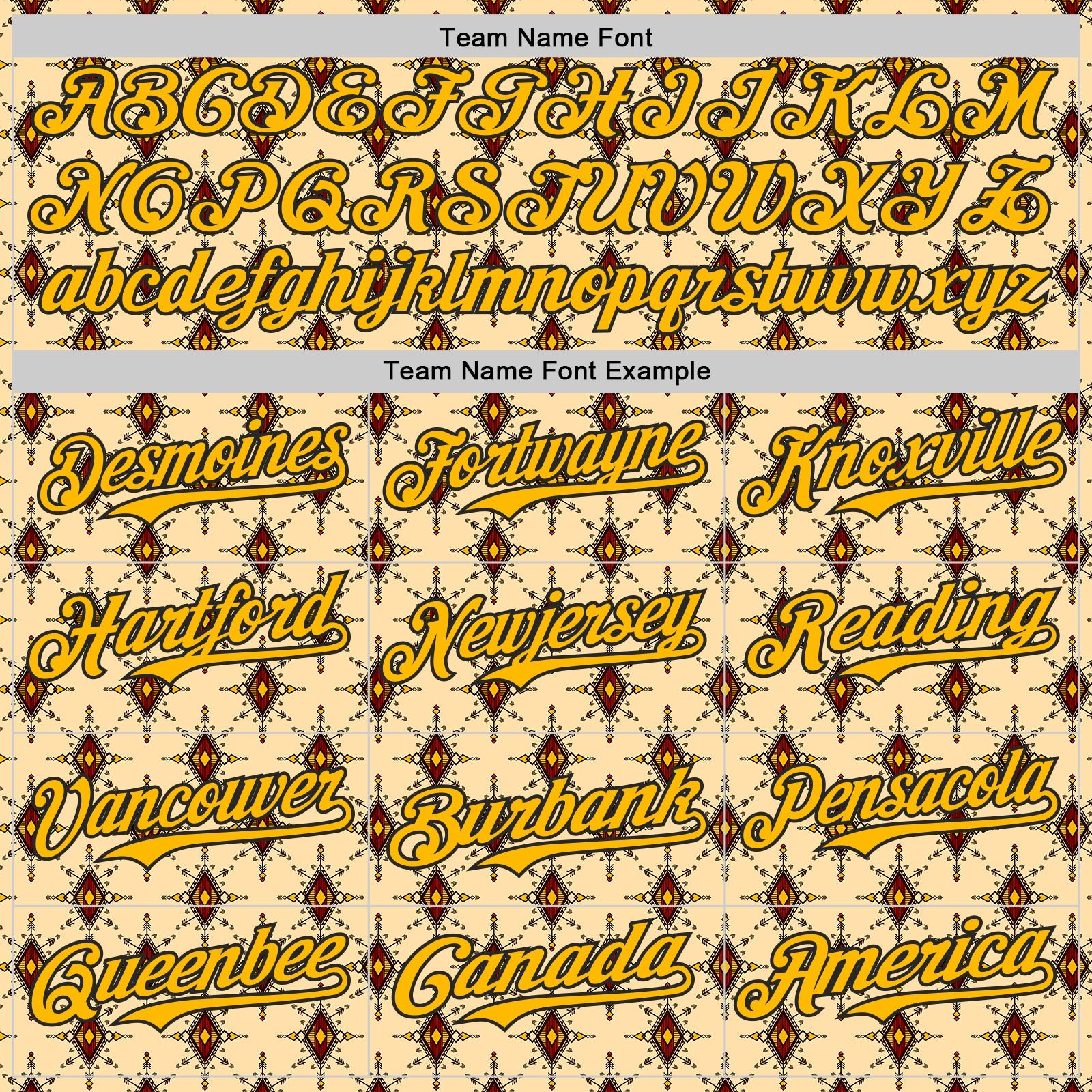 Custom Yellow Gold-Black Geometric Ethnic Authentic Baseball Jersey view 4