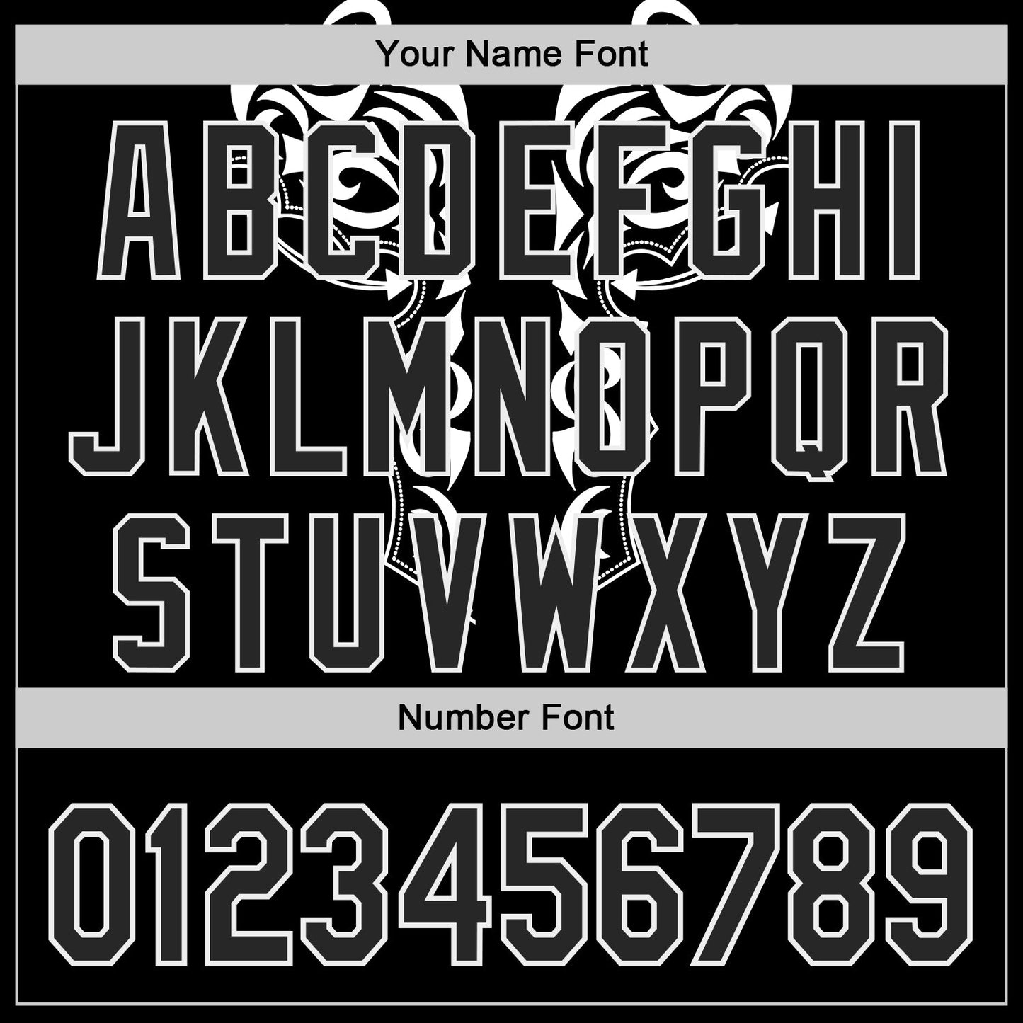 Custom Black-White Baroque Floral Scroll Authentic Baseball Jersey view 5
