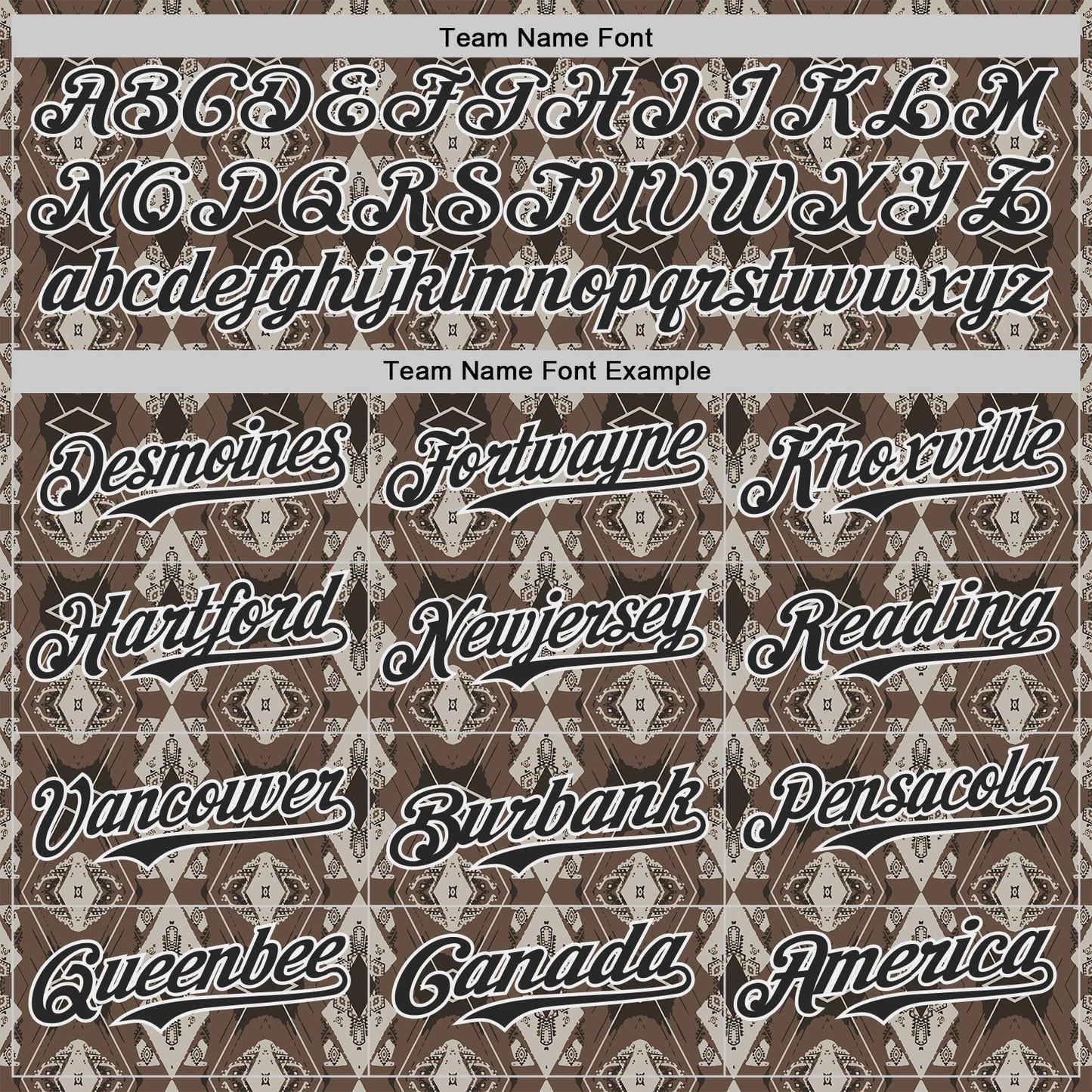 Custom Brown Black-White Geometric Ethnic Authentic Baseball Jersey view 4