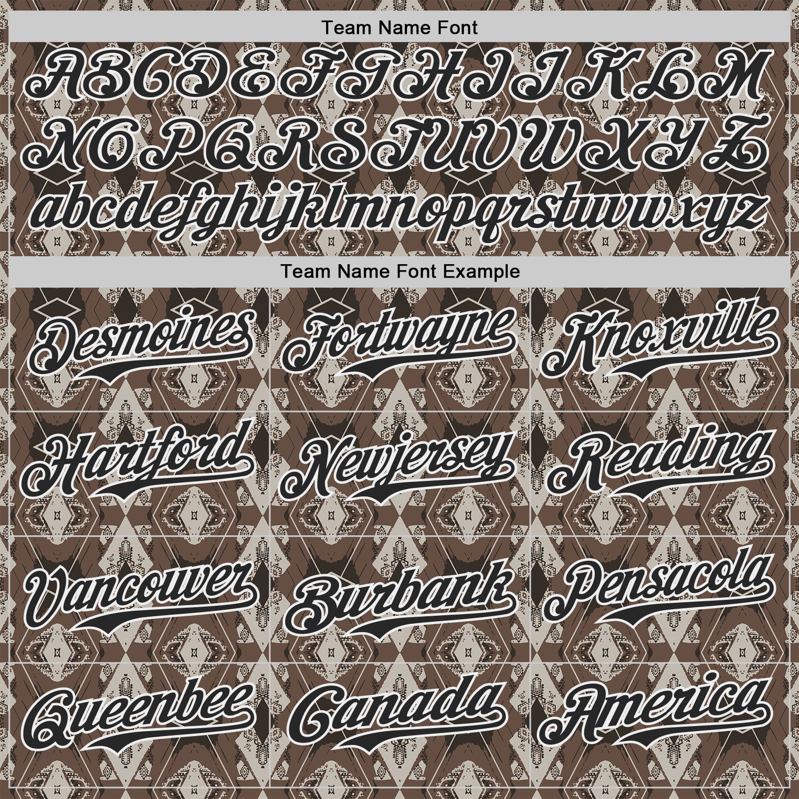 Custom Brown Black-White Geometric Ethnic Authentic Baseball Jersey view 4