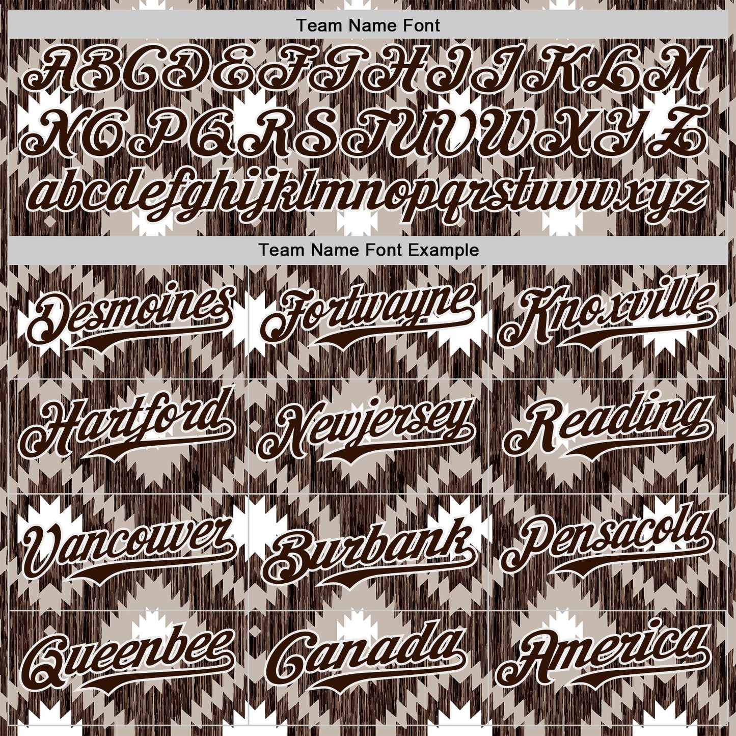 Custom Brown-White Geometric Ethnic Authentic Baseball Jersey view 4