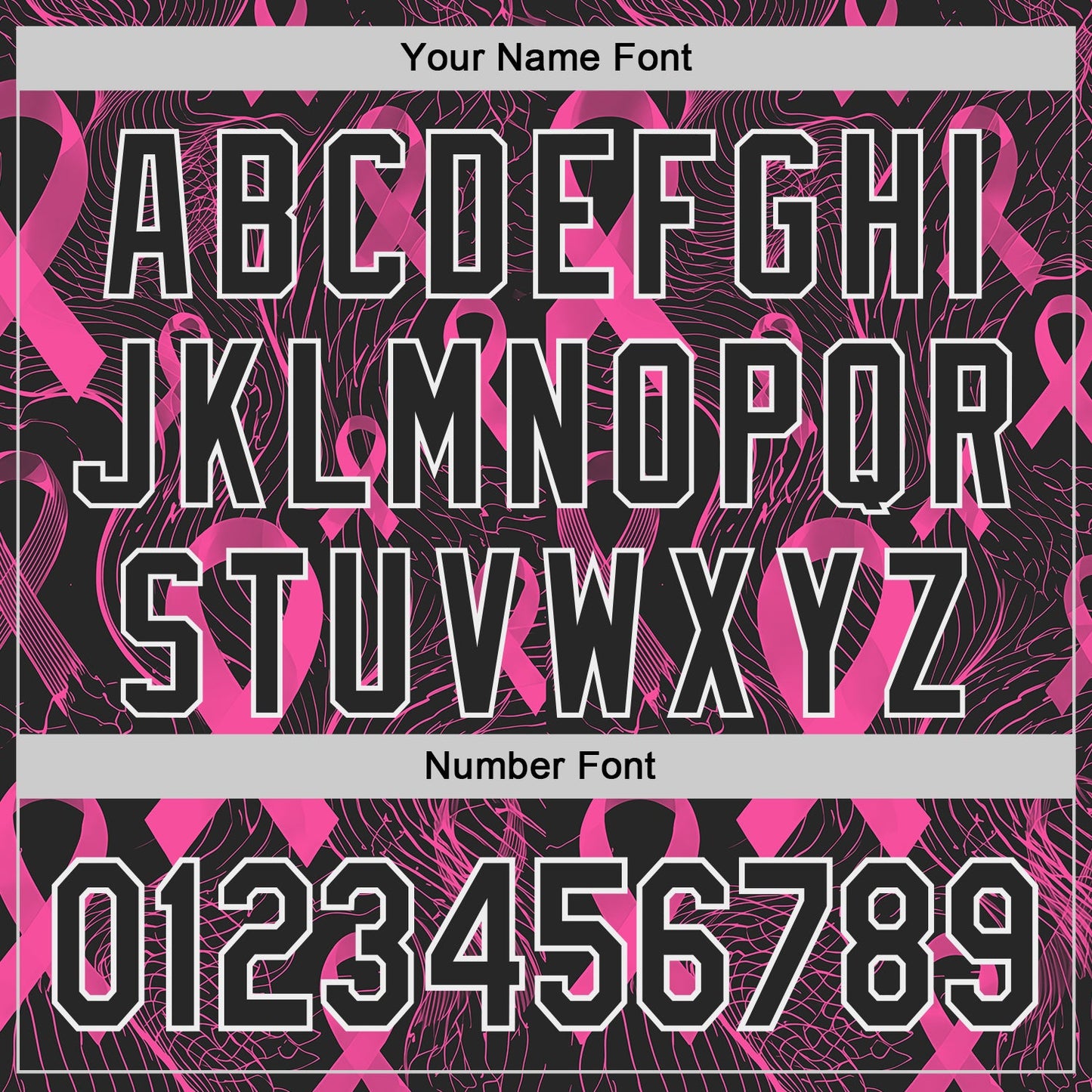 Custom Black Pink-White Breast Cancer Awareness Pink Ribbon Authentic Baseball Jersey view 5