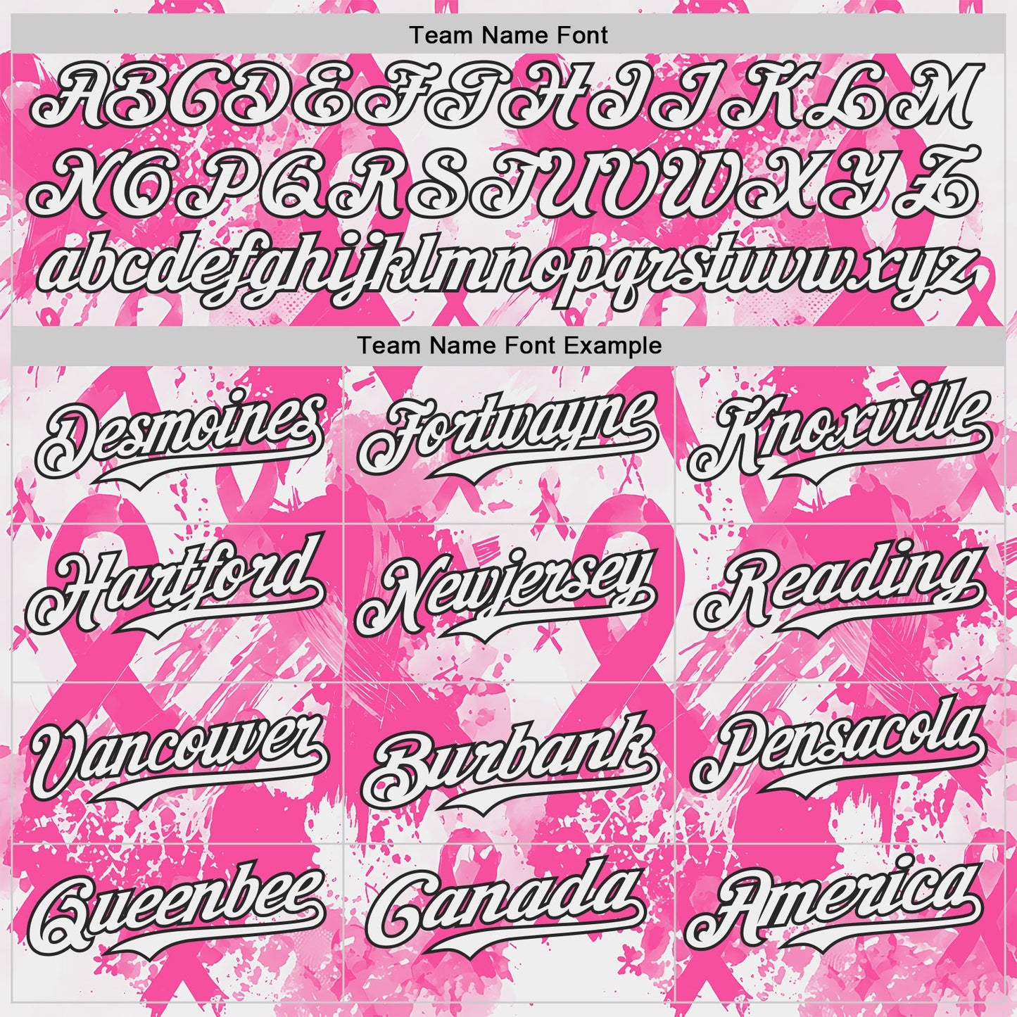 Custom White Pink-Black Breast Cancer Awareness Fight Pink Ribbon Authentic Baseball Jersey view 4
