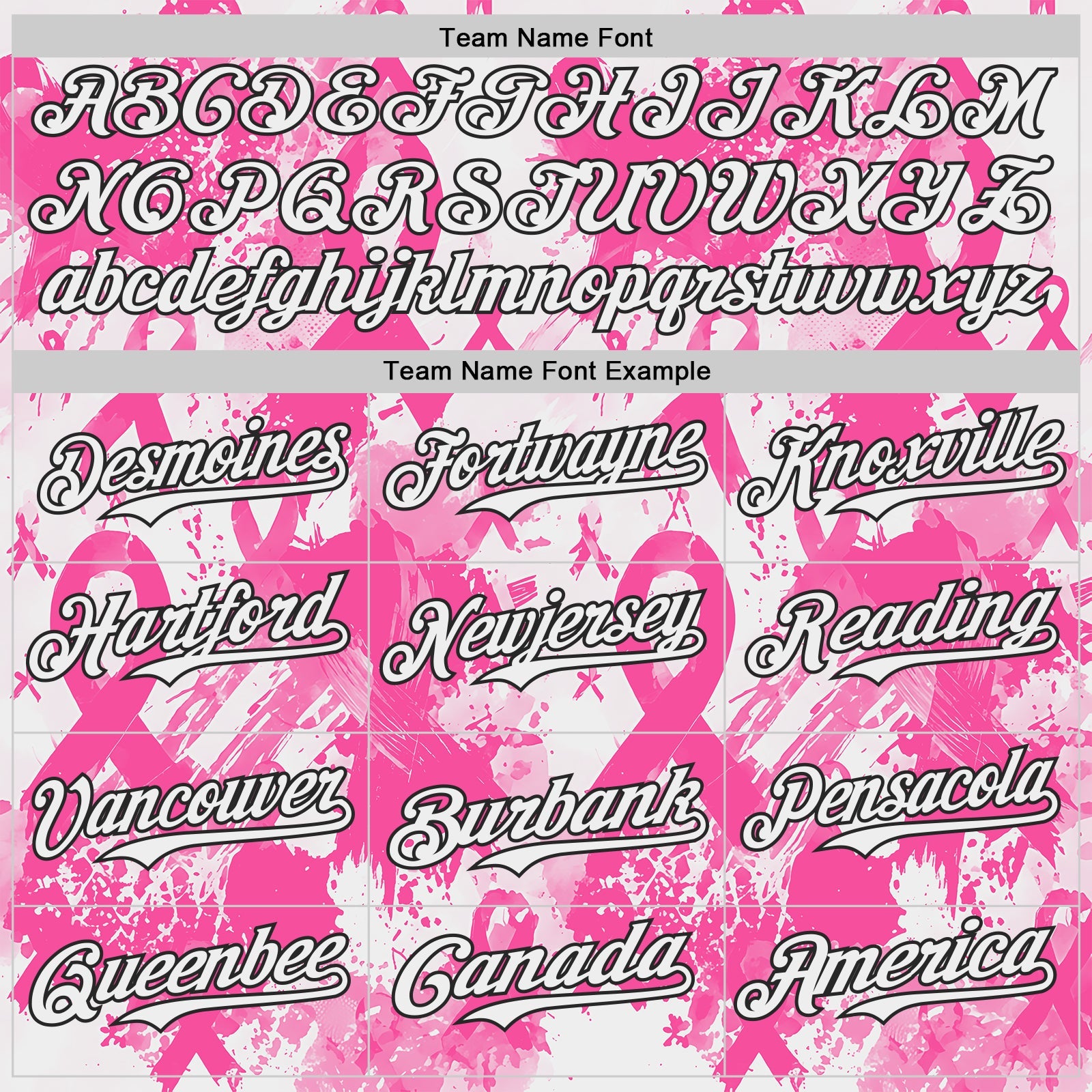 Custom White Pink-Black Breast Cancer Awareness Fight Pink Ribbon Authentic Baseball Jersey view 4