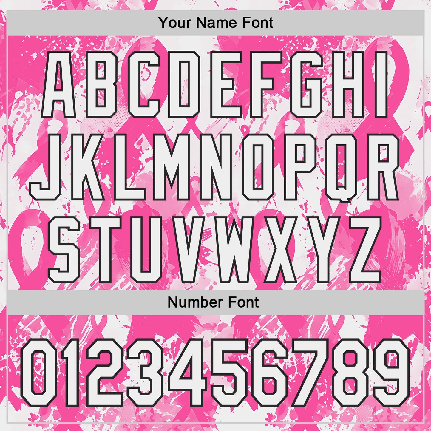 Custom White Pink-Black Breast Cancer Awareness Fight Pink Ribbon Authentic Baseball Jersey view 5