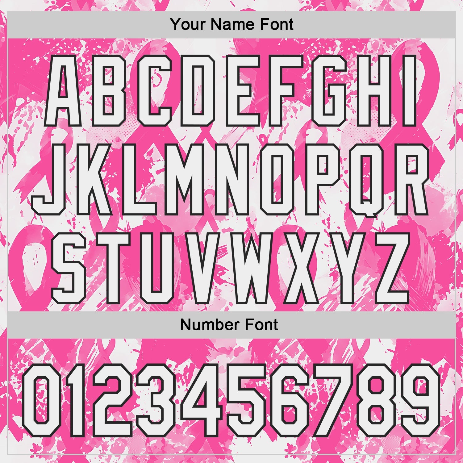 Custom White Pink-Black Breast Cancer Awareness Fight Pink Ribbon Authentic Baseball Jersey view 5