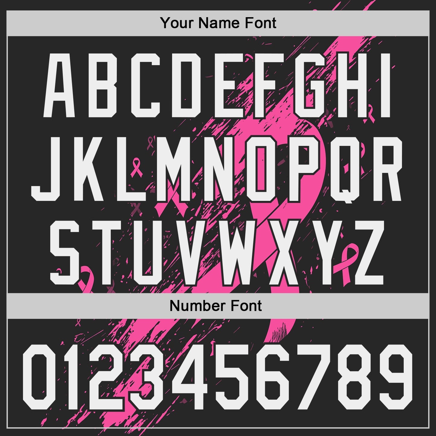 Custom White Pink-Black Breast Cancer Awareness Fight Pink Ribbon Split Authentic Baseball Jersey view 5