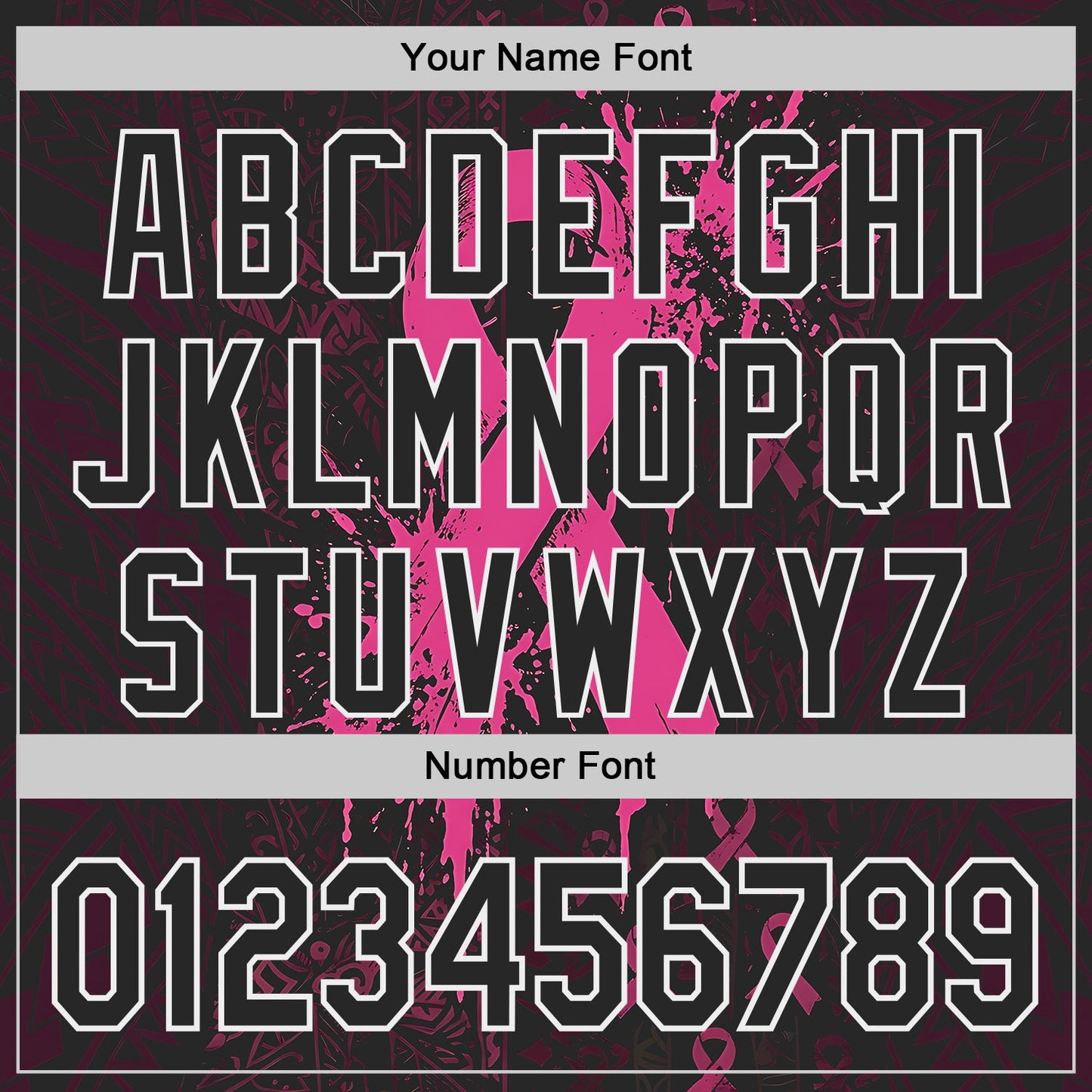 Custom Black Red-White Breast Cancer Awareness Fight Pink Ribbon Authentic Baseball Jersey view 5