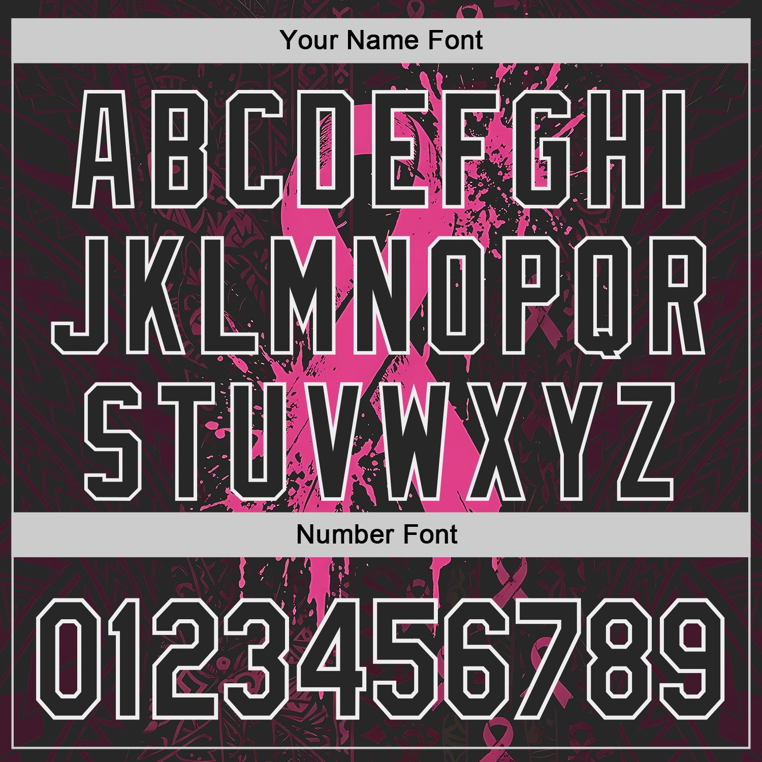 Custom Black Red-White Breast Cancer Awareness Fight Pink Ribbon Authentic Baseball Jersey view 5