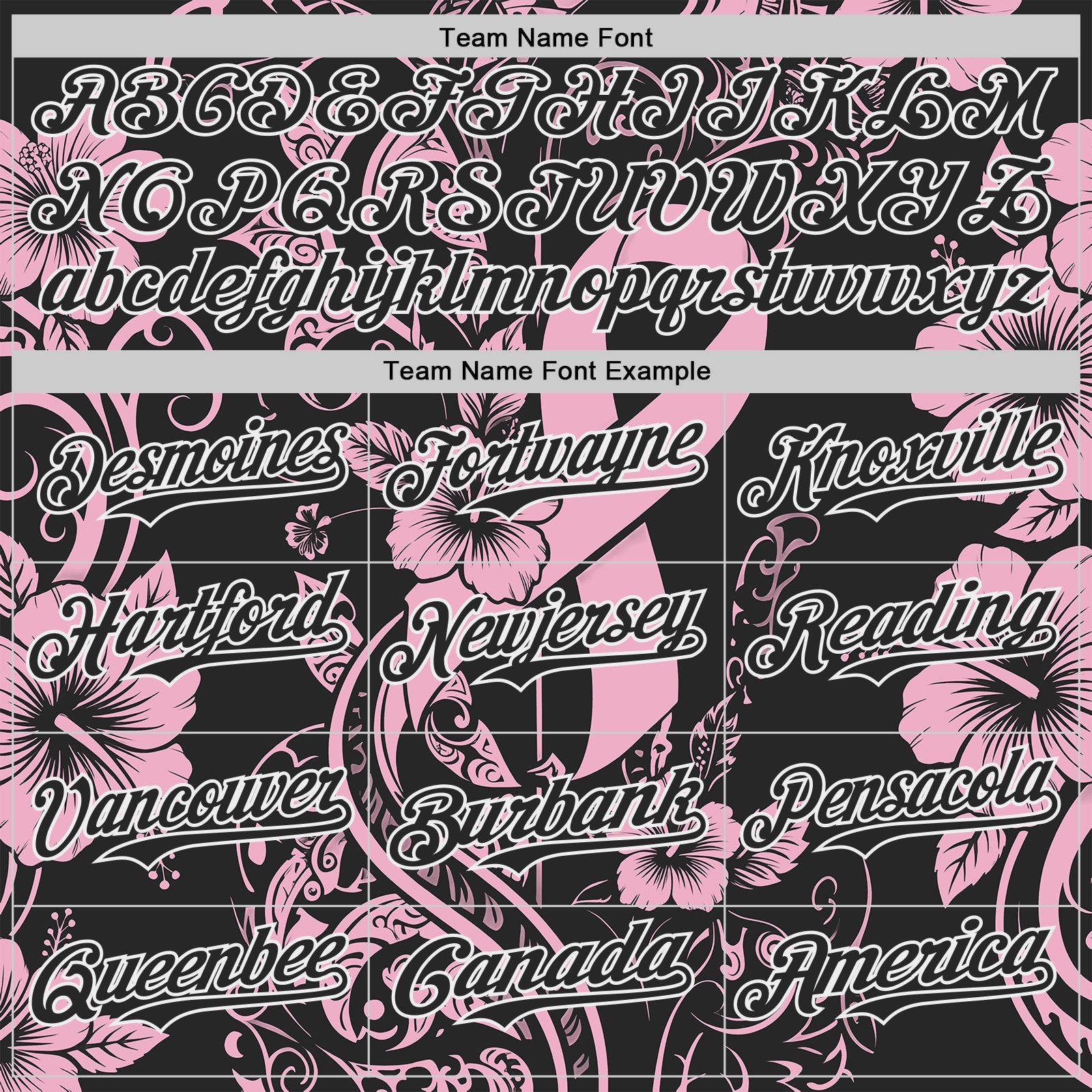 Custom Black Light Pink-White Breast Cancer Awareness Pink Ribbon Floral Authentic Baseball Jersey view 4