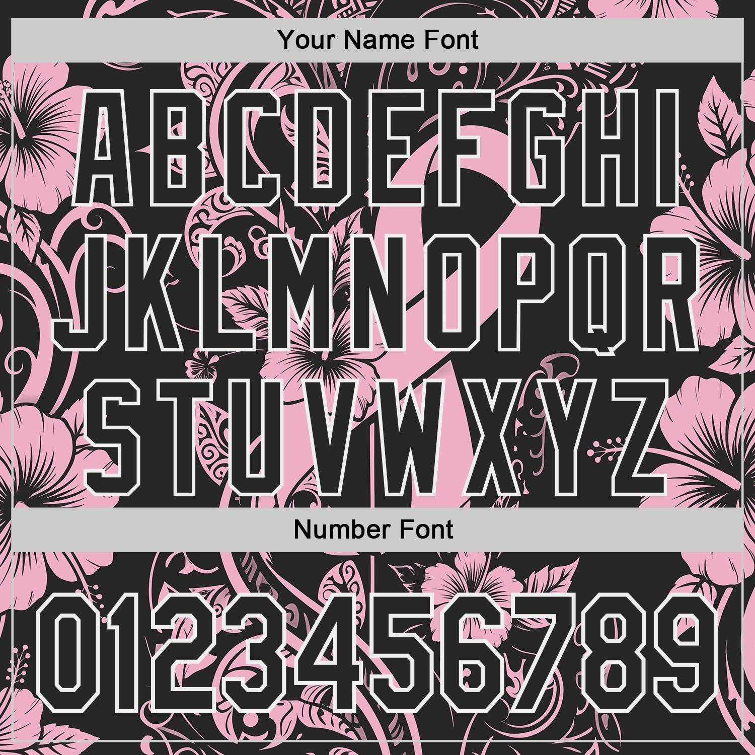 Custom Black Light Pink-White Breast Cancer Awareness Pink Ribbon Floral Authentic Baseball Jersey view 5