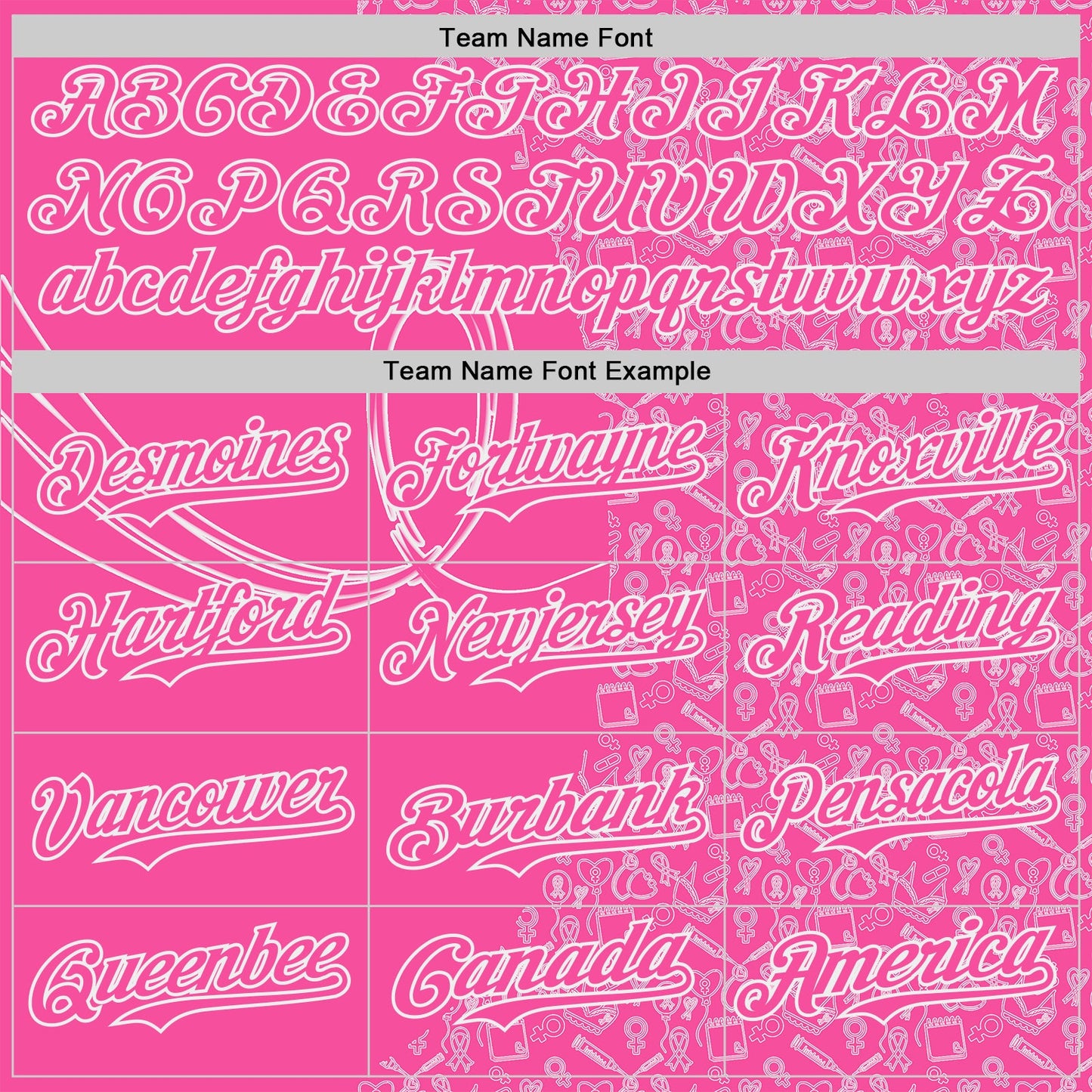 Custom Pink-White Breast Cancer Awareness Support Pink Ribbon Authentic Baseball Jersey view 4