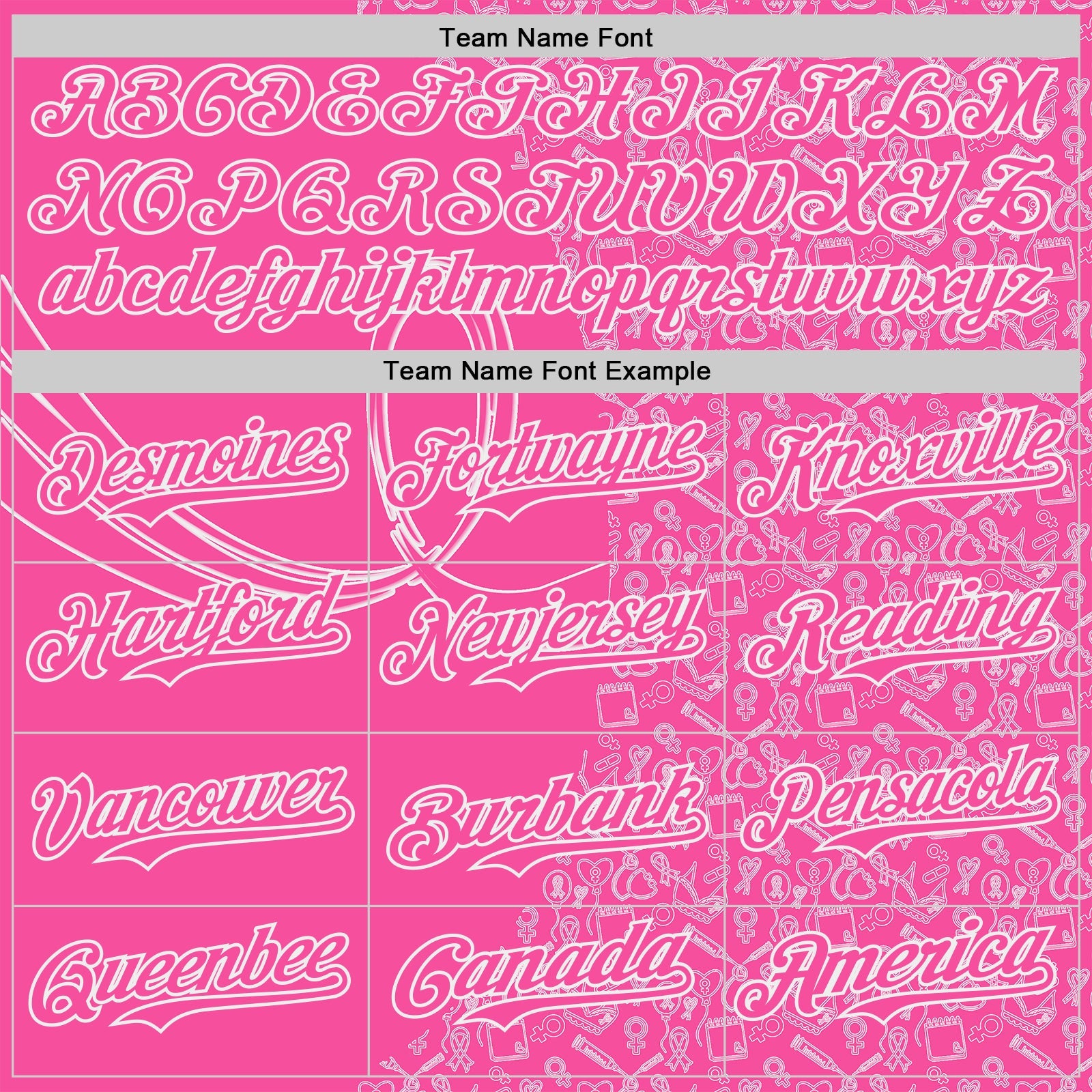 Custom Pink-White Breast Cancer Awareness Support Pink Ribbon Authentic Baseball Jersey view 4