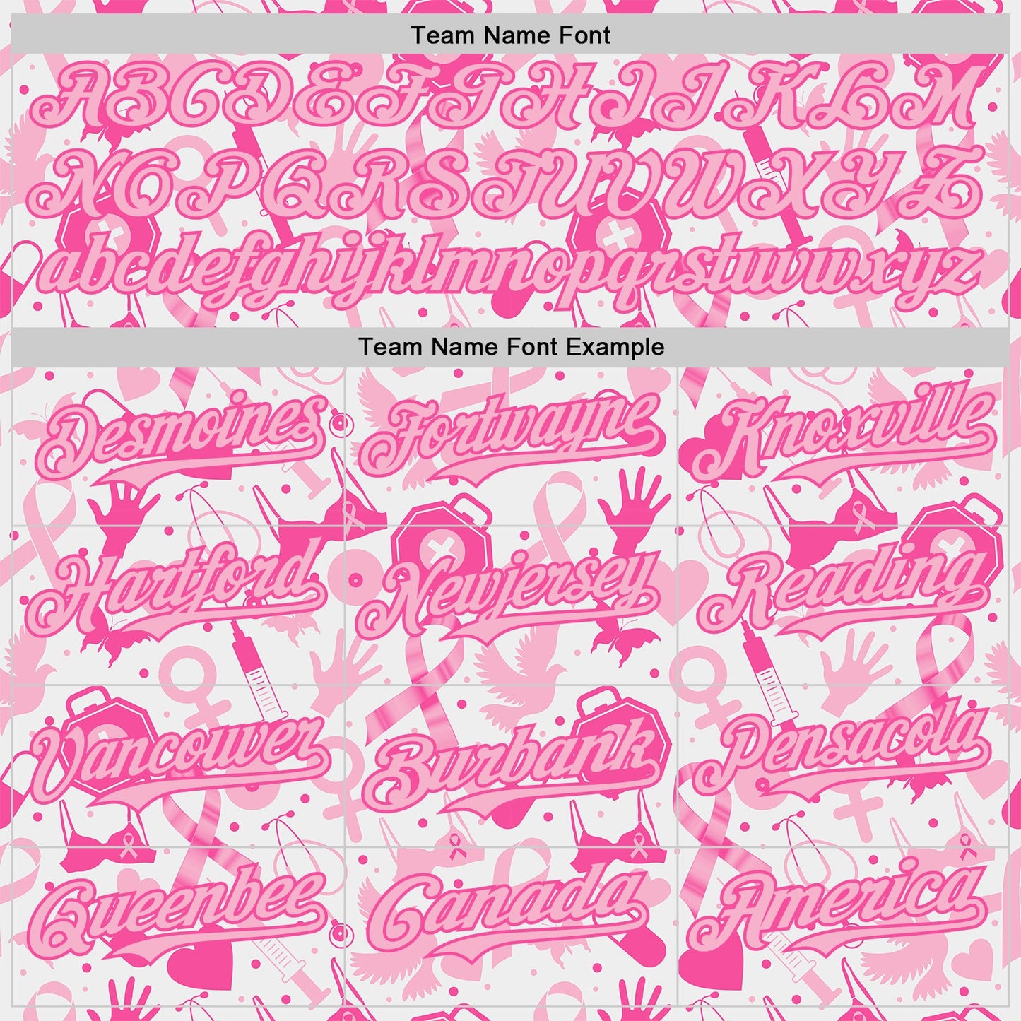 Custom White Light Pink-Pink Breast Cancer Awareness Support Pink Ribbon Authentic Baseball Jersey view 4