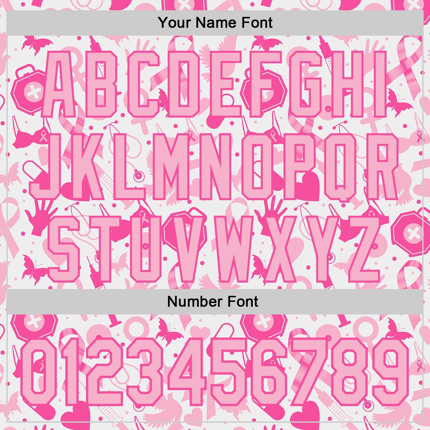 Custom White Light Pink-Pink Breast Cancer Awareness Support Pink Ribbon Authentic Baseball Jersey view 5