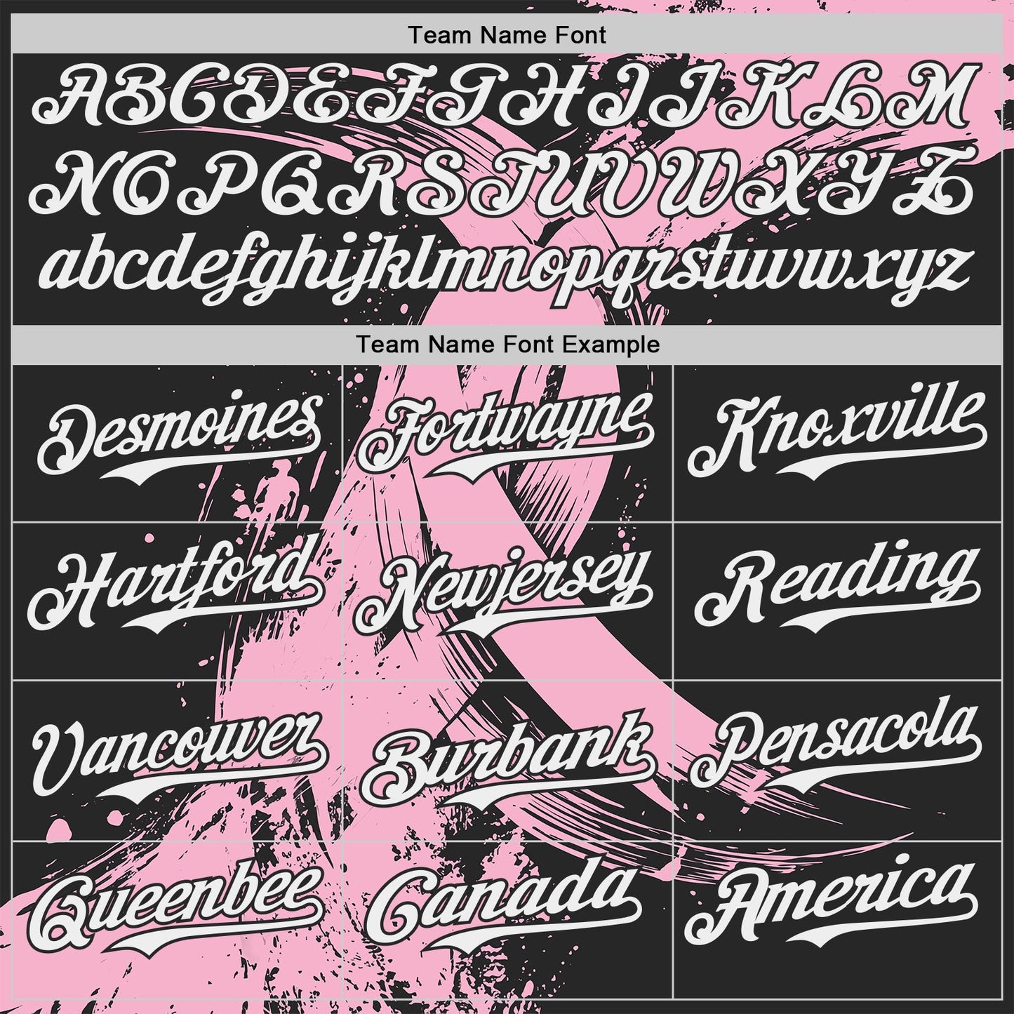 Custom Black White-Light Pink Breast Cancer Awareness Fight Pink Ribbon Authentic Baseball Jersey view 4