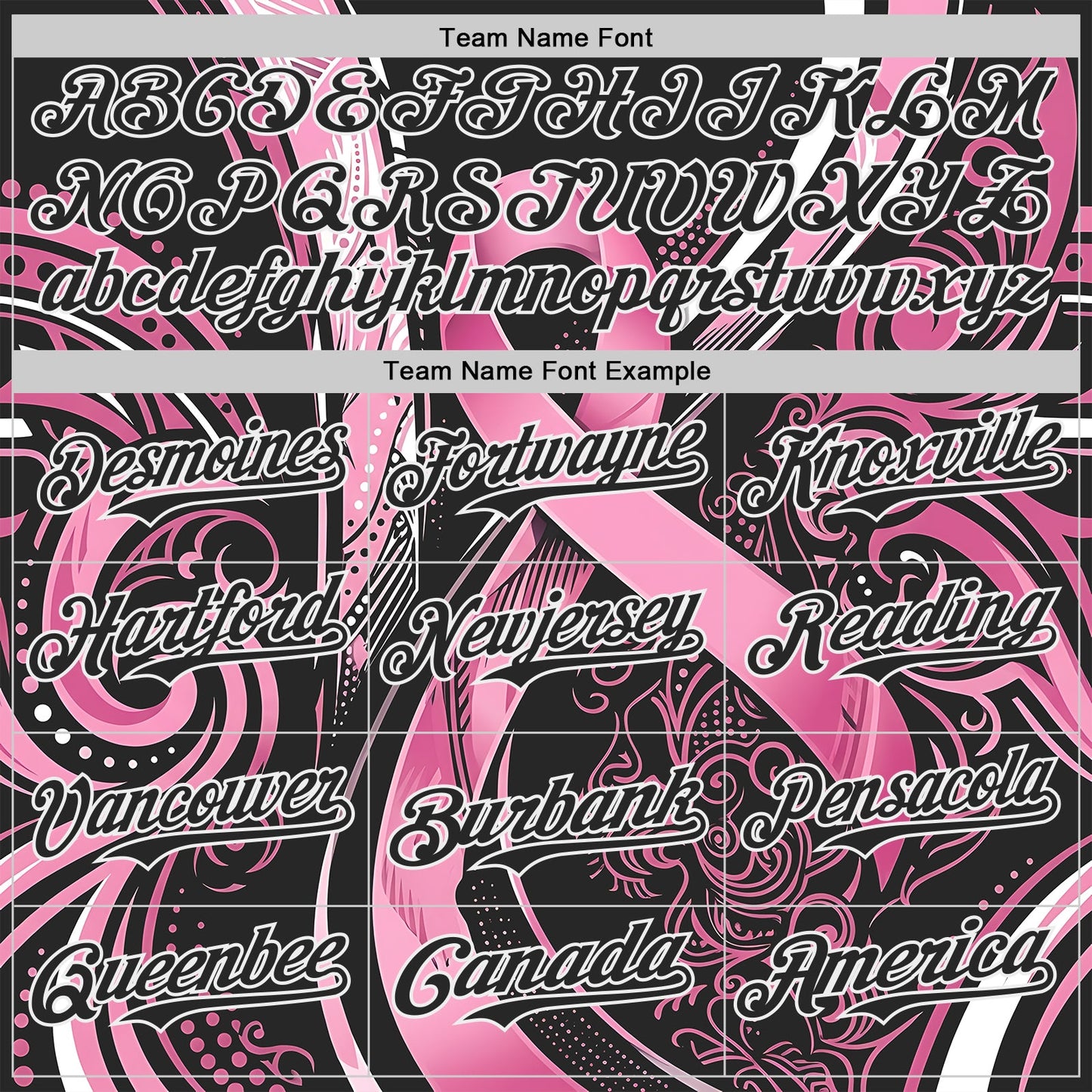 Custom Black Pink-White Breast Cancer Awareness Fight Pink Ribbon Authentic Baseball Jersey view 4
