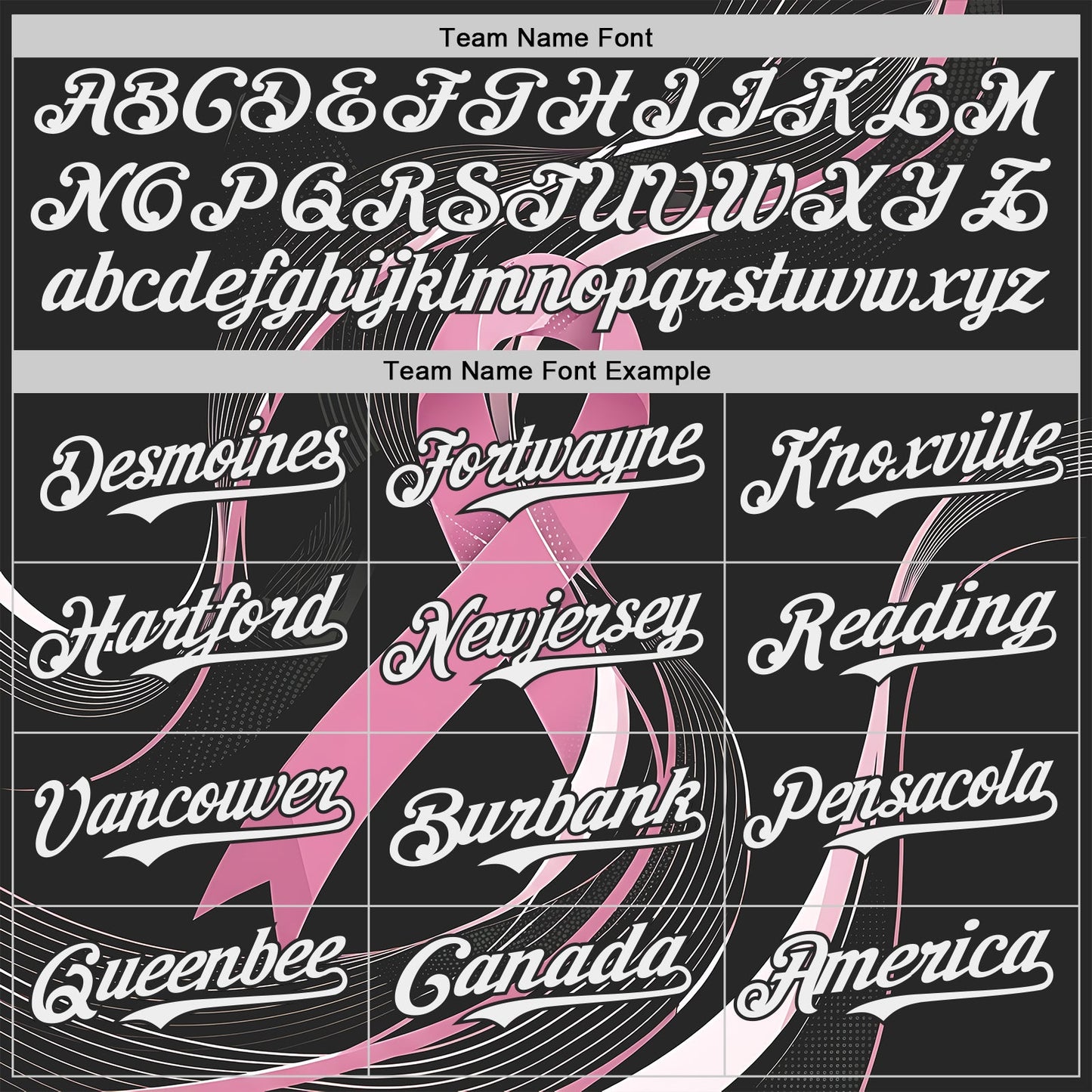 Custom Black White-Pink Breast Cancer Awareness Fight Pink Ribbon Wave Authentic Baseball Jersey view 4
