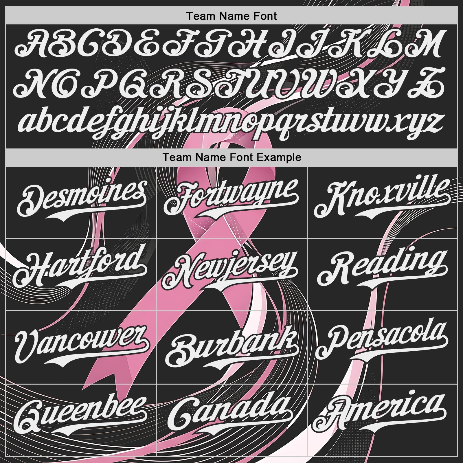 Custom Black White-Pink Breast Cancer Awareness Fight Pink Ribbon Wave Authentic Baseball Jersey view 4
