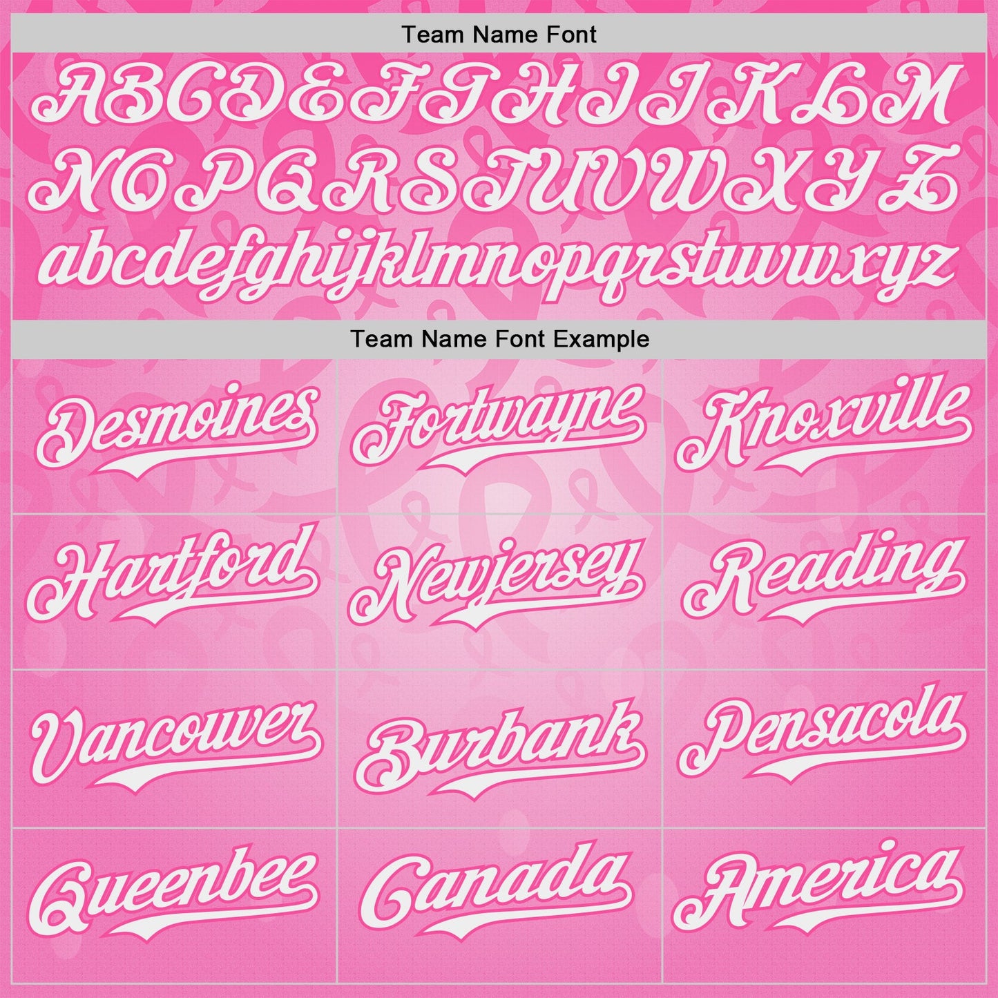 Custom Pink-White Breast Cancer Awareness Pink Ribbon Support Authentic Baseball Jersey view 4