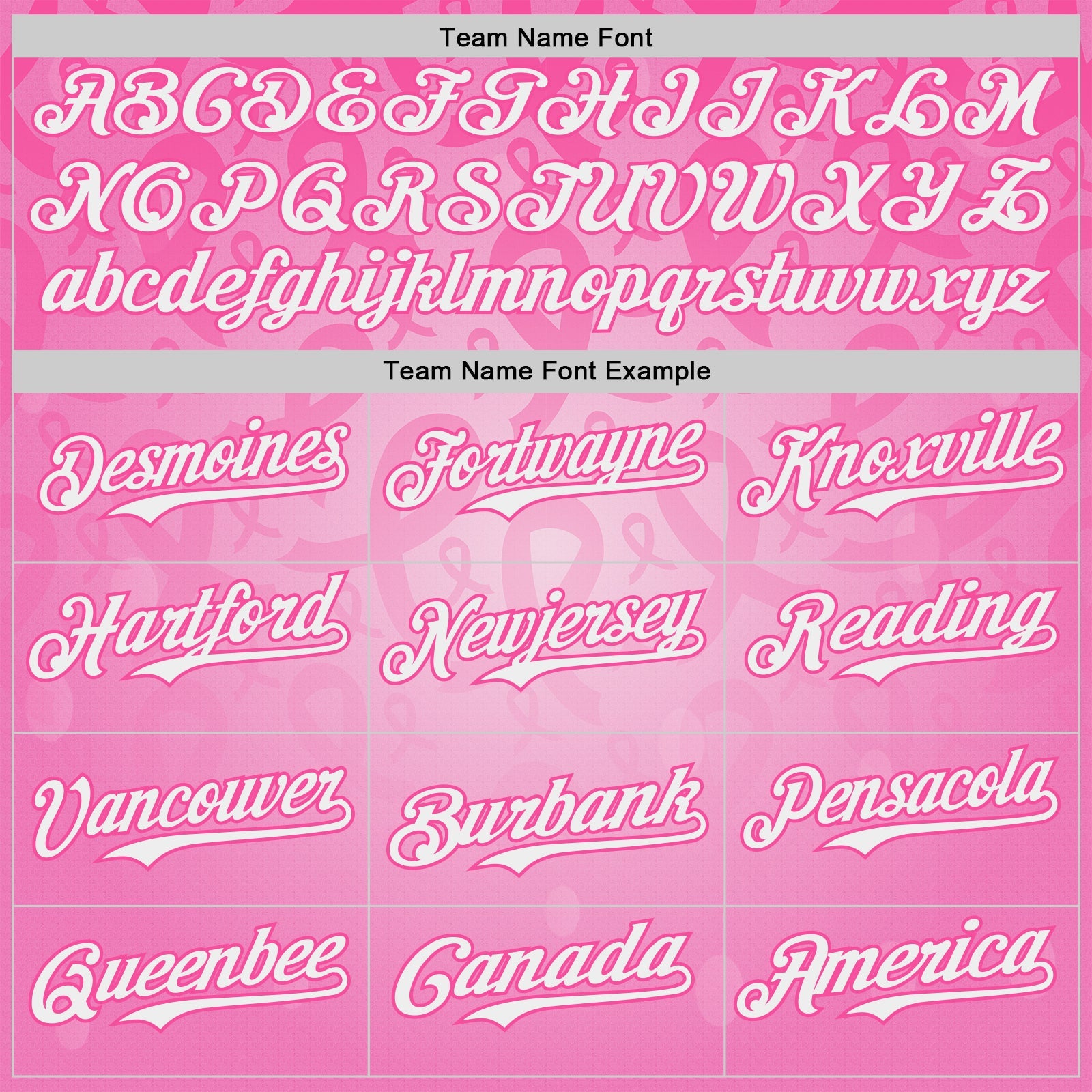 Custom Pink-White Breast Cancer Awareness Pink Ribbon Support Authentic Baseball Jersey view 4