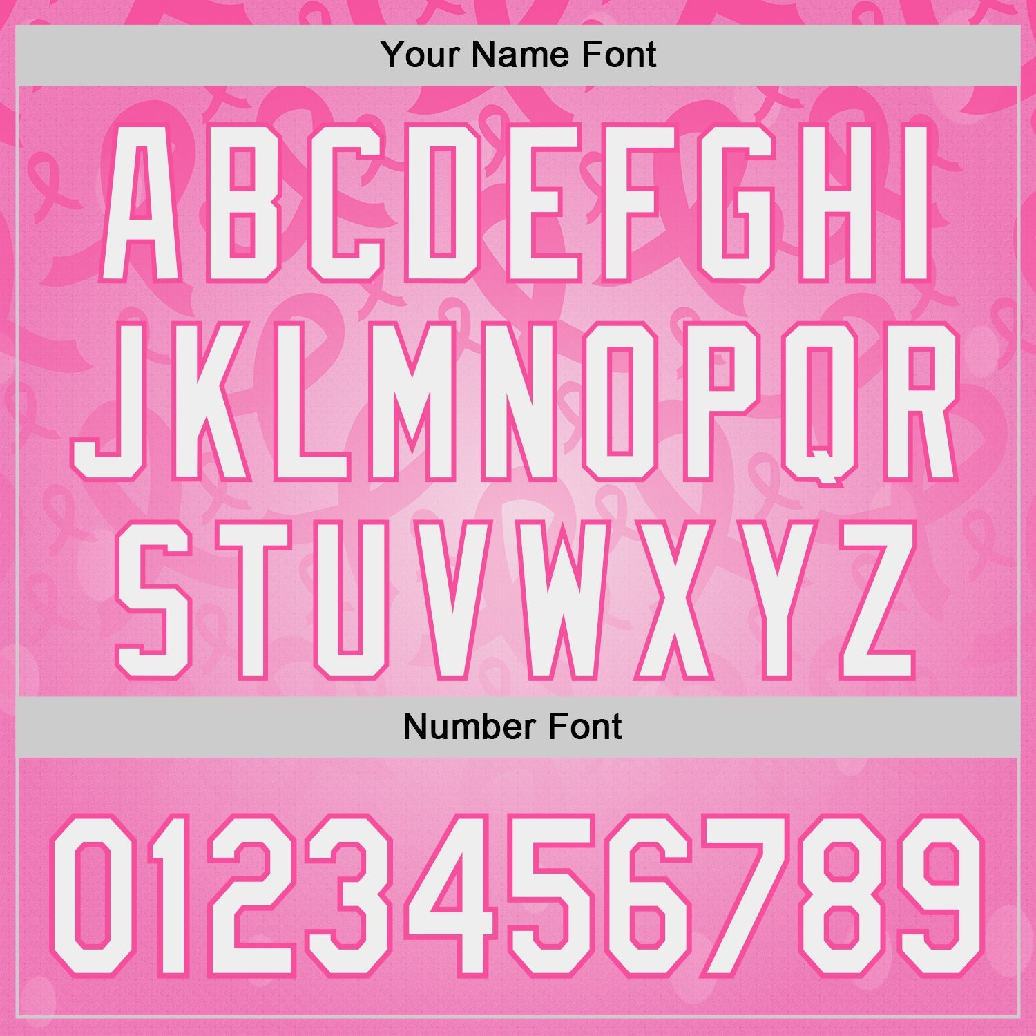 Custom Pink-White Breast Cancer Awareness Pink Ribbon Support Authentic Baseball Jersey view 5