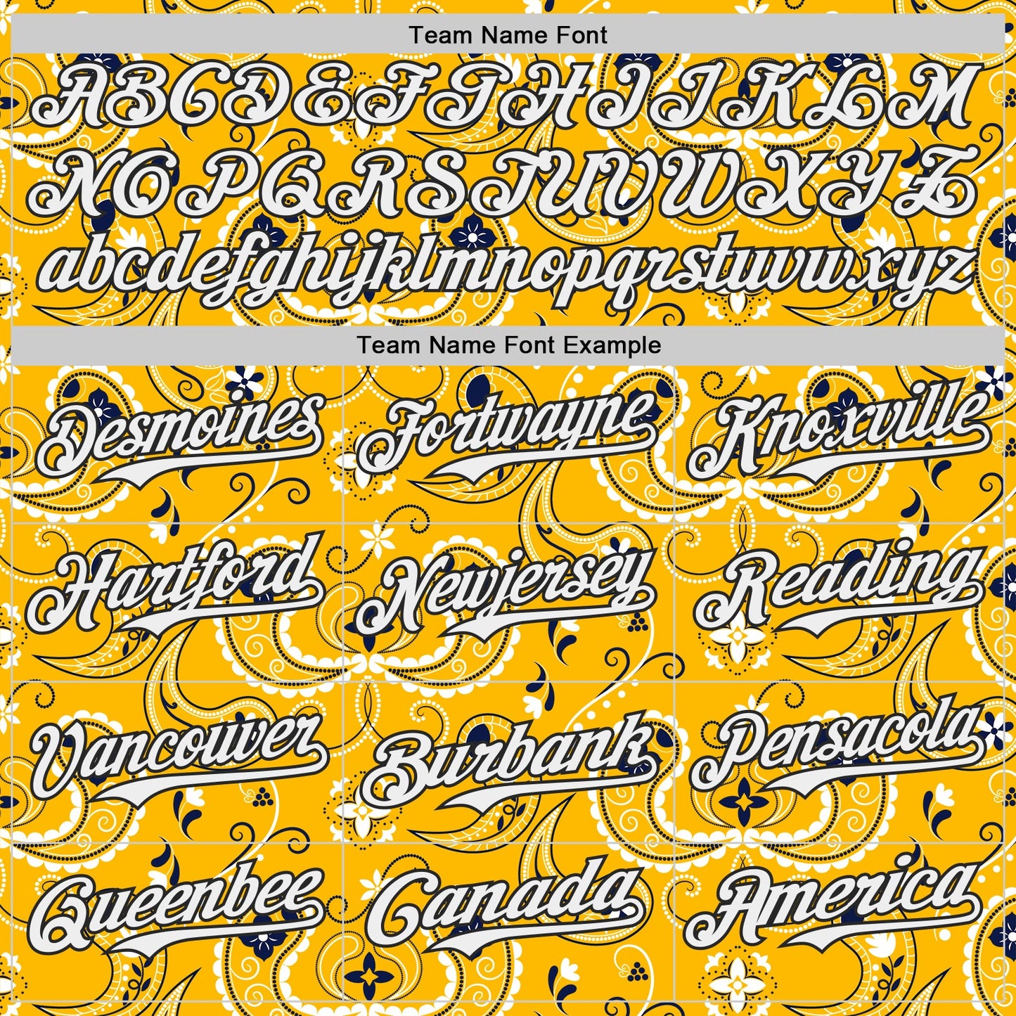 Custom Gold White-Black Burning Man Paisley Bandana Rave Authentic Baseball Jersey view 4