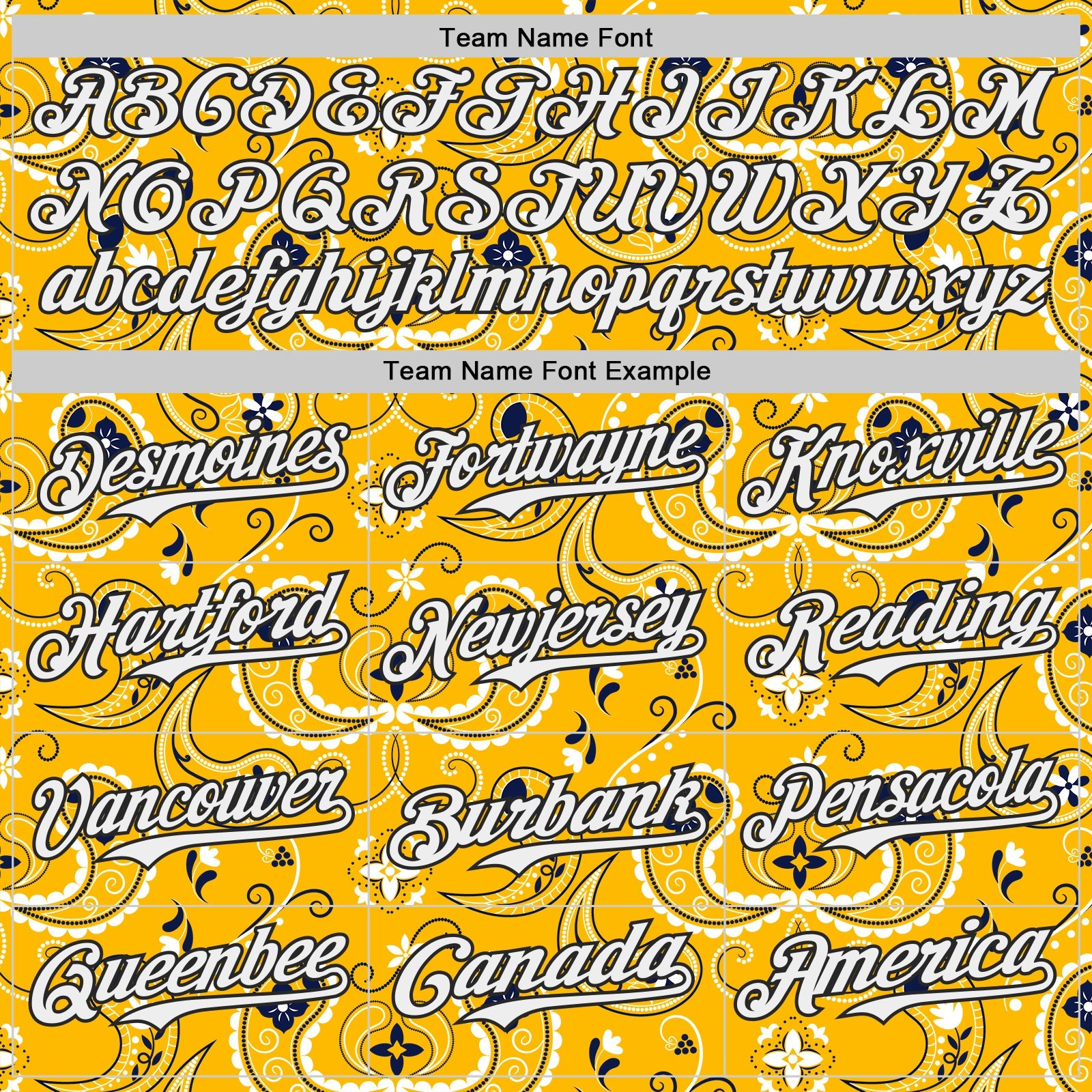 Custom Gold White-Black Burning Man Paisley Bandana Rave Authentic Baseball Jersey view 4