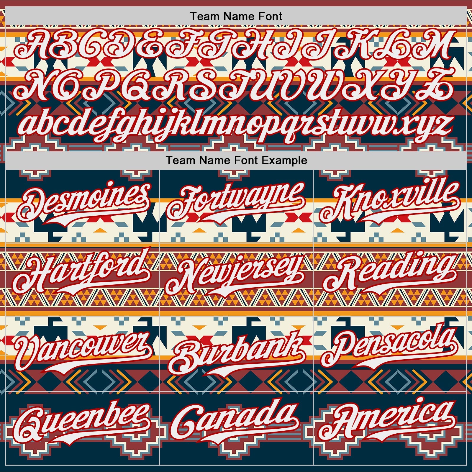Custom Navy White Yellow-Red Burning Man Aztec Tribal Geometric Authentic Baseball Jersey view 4