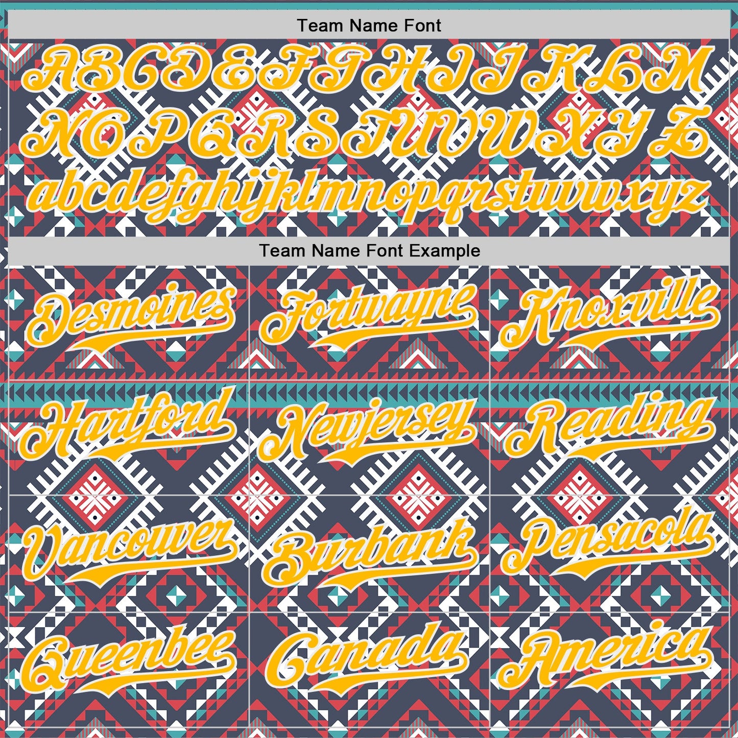 Custom Navy Gold Red Green-White Burning Man Aztec Tribal Geometric Authentic Baseball Jersey view 4