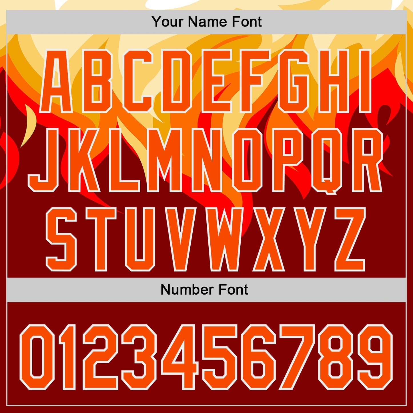 Custom Red Orange Yellow-White Burning Man Fire Desert Authentic Baseball Jersey view 5