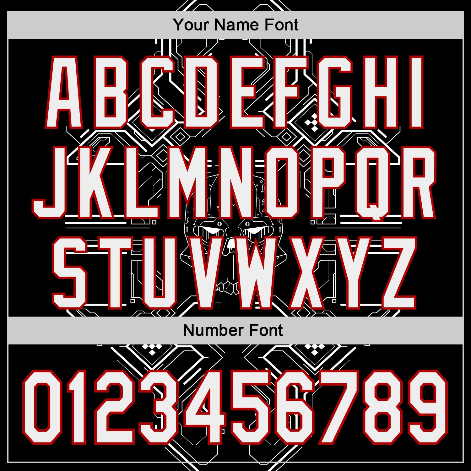 Custom Black White-Red Cyberpunk Futuristic Rave Authentic Baseball Jersey view 5