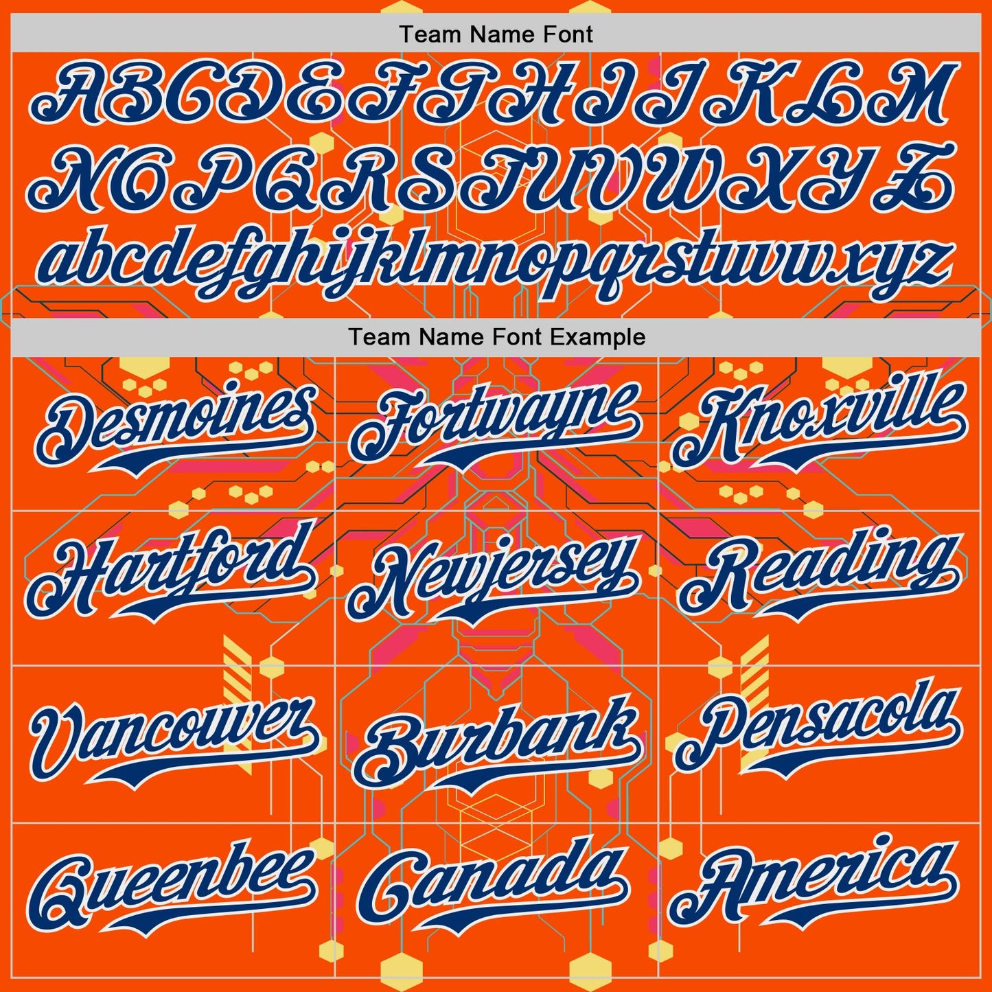 Custom Orange US Navy Blue Gold-White Cyberpunk Futuristic Rave Authentic Baseball Jersey view 4