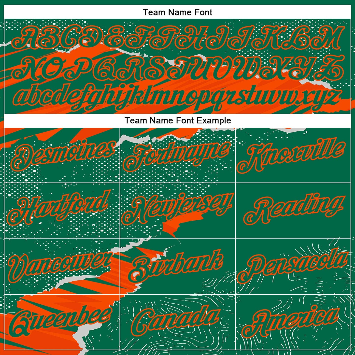 Custom Stitched Kelly Green Orange 3D Pattern Design Torn Paper Style Sports Pullover Sweatshirt Hoodie view 3