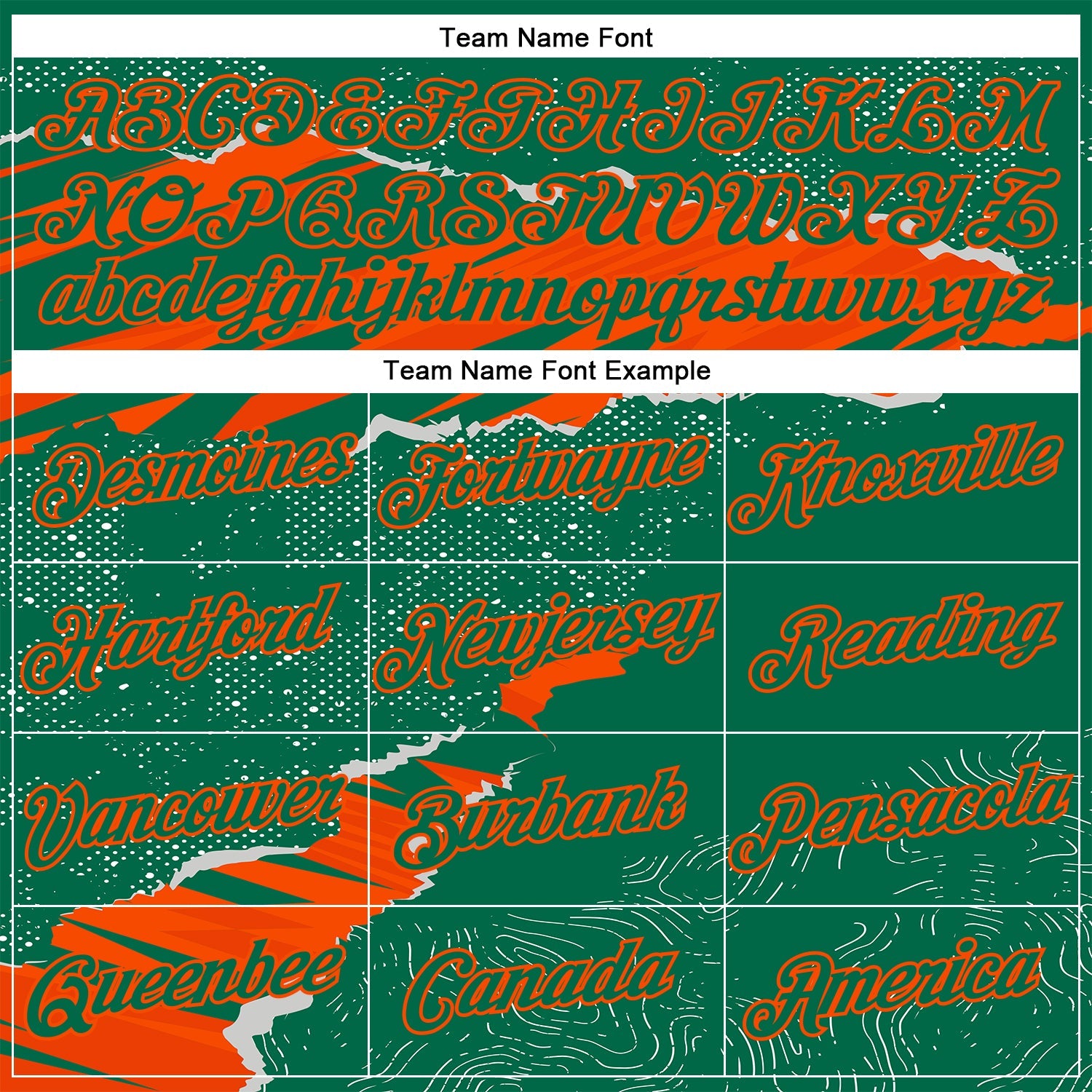 Custom Stitched Kelly Green Orange 3D Pattern Design Torn Paper Style Sports Pullover Sweatshirt Hoodie view 3